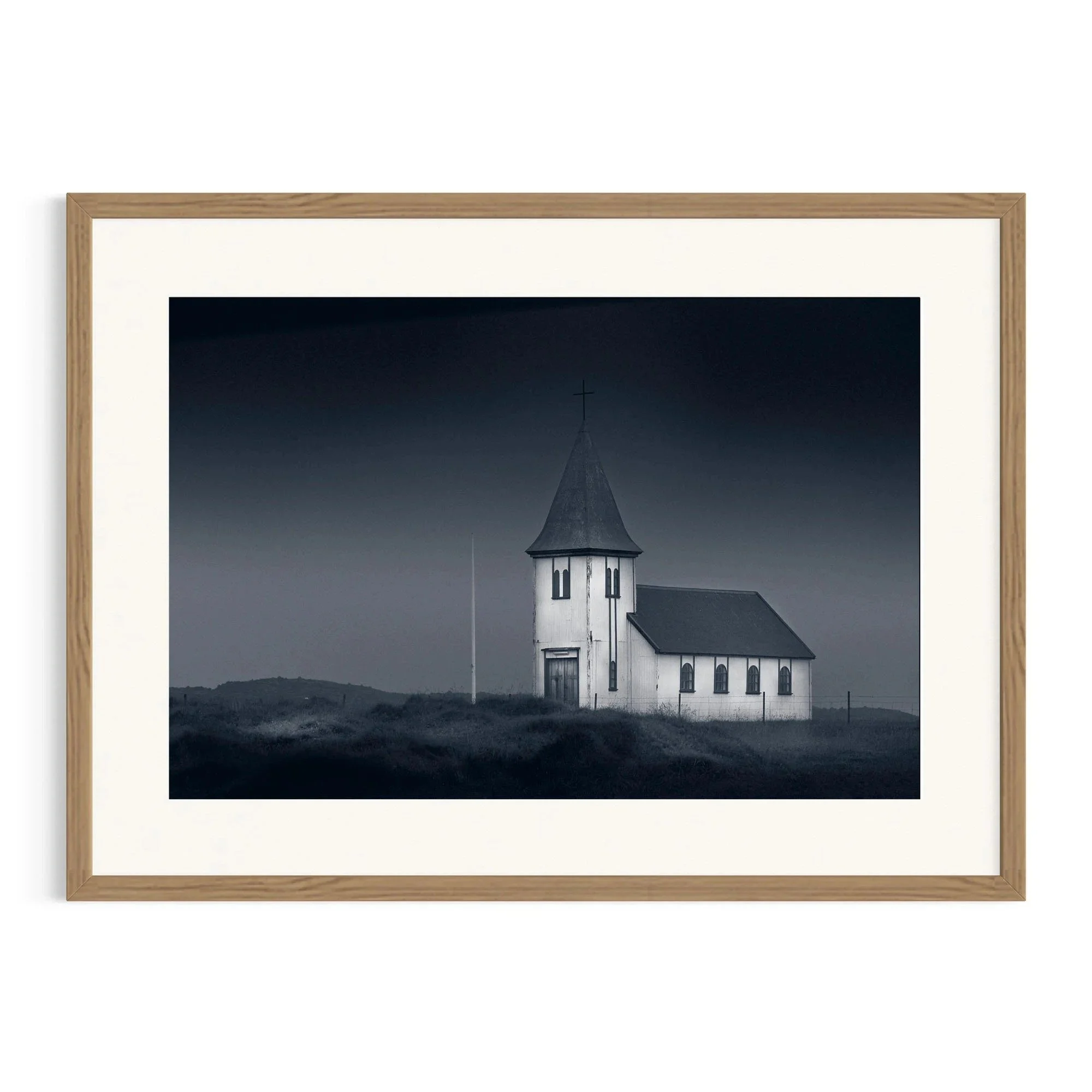 Timeless Sentinel by John Wiseman shown in a raw oak frame, a signed limited-edition fine art photography print from IRID Gallery