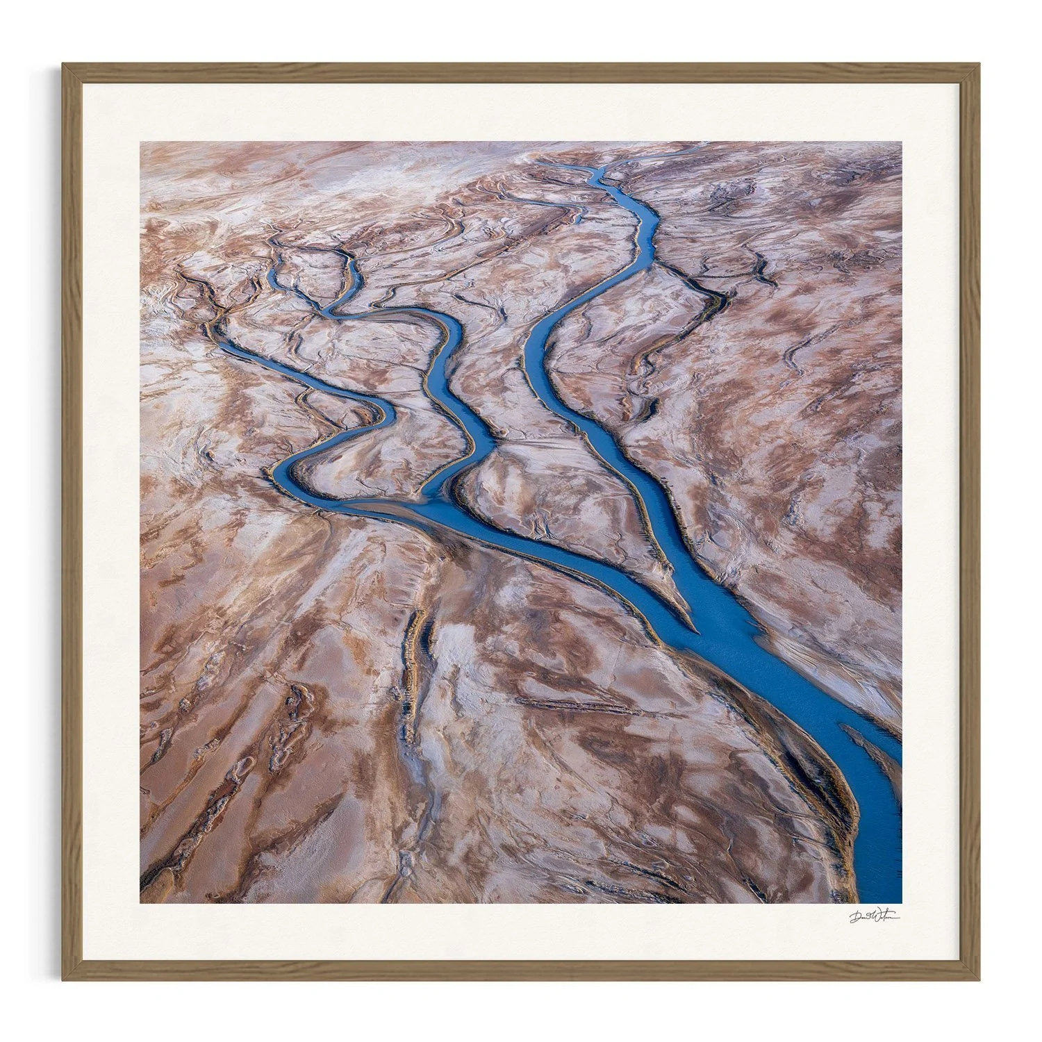 River of Life by Dani Watson shown in a raw oak frame, a signed limited-edition fine art photography print from IRID Gallery