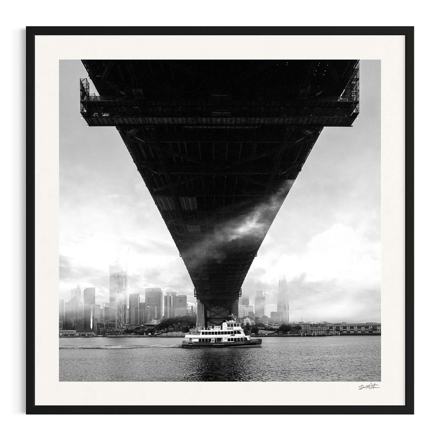 Into the Mist by Dani Watson shown in a black frame, a signed limited-edition fine art photography print from IRID Gallery
