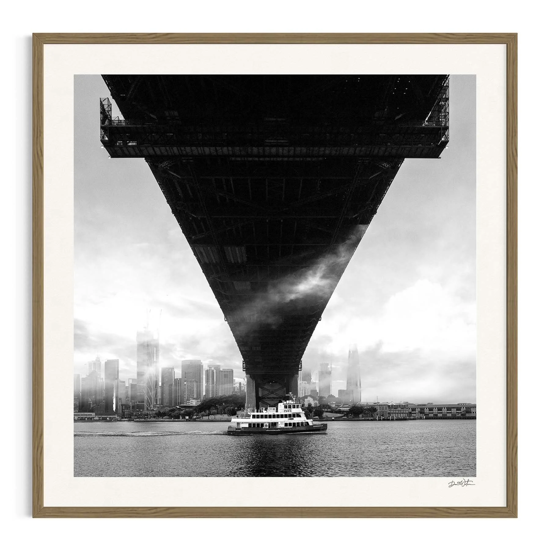 Into the Mist by Dani Watson shown in a raw oak frame, a signed limited-edition fine art photography print from IRID Gallery