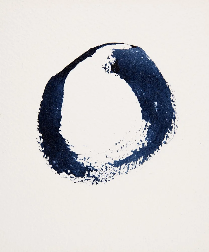 Ink circle drawing by Guy Little