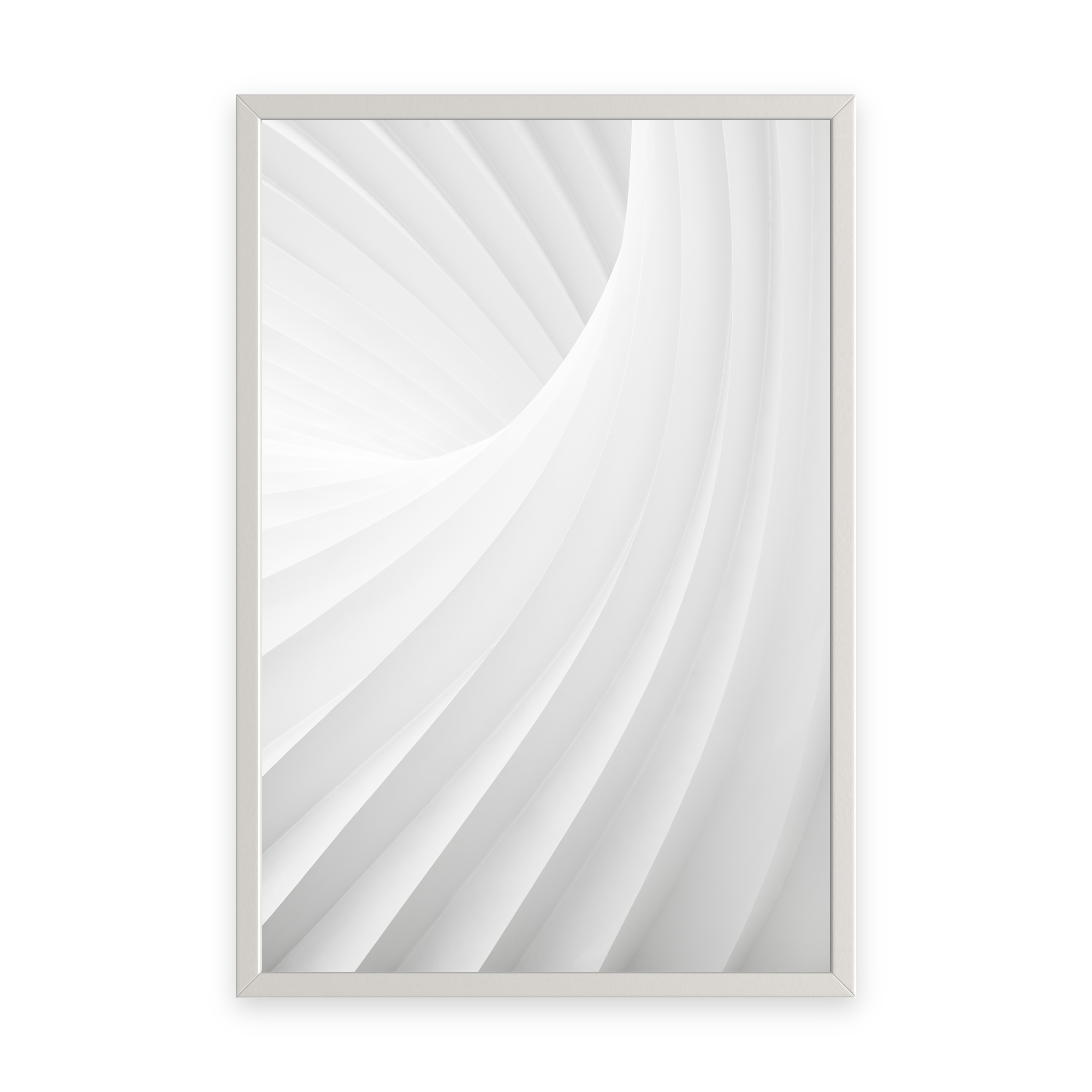 Creamy Vortex by Gianluca Carretta shown in a white frame, a signed limited-edition fine art photography print from IRID Gallery
