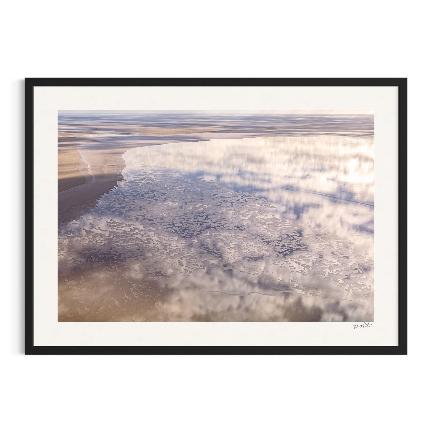 Eyre Drift by Dani Watson shown in a black frame, a signed limited-edition fine art photography print from IRID Gallery