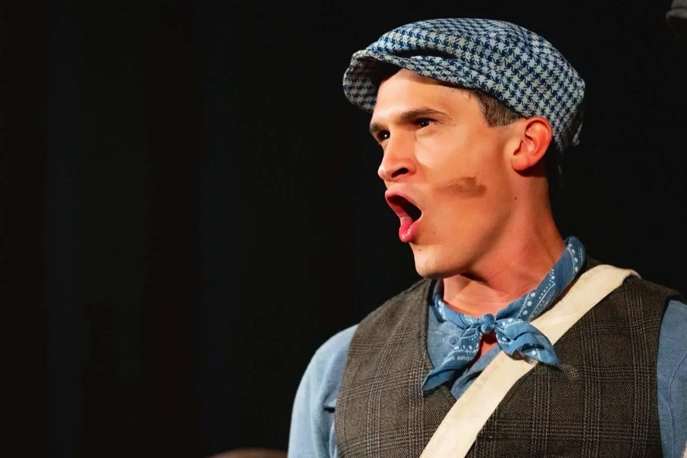 Eric as Jack Kelly in Newsies