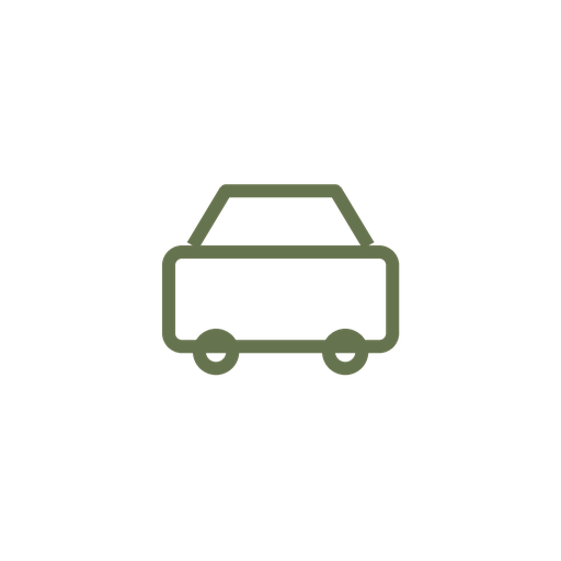 Car icon on a black background