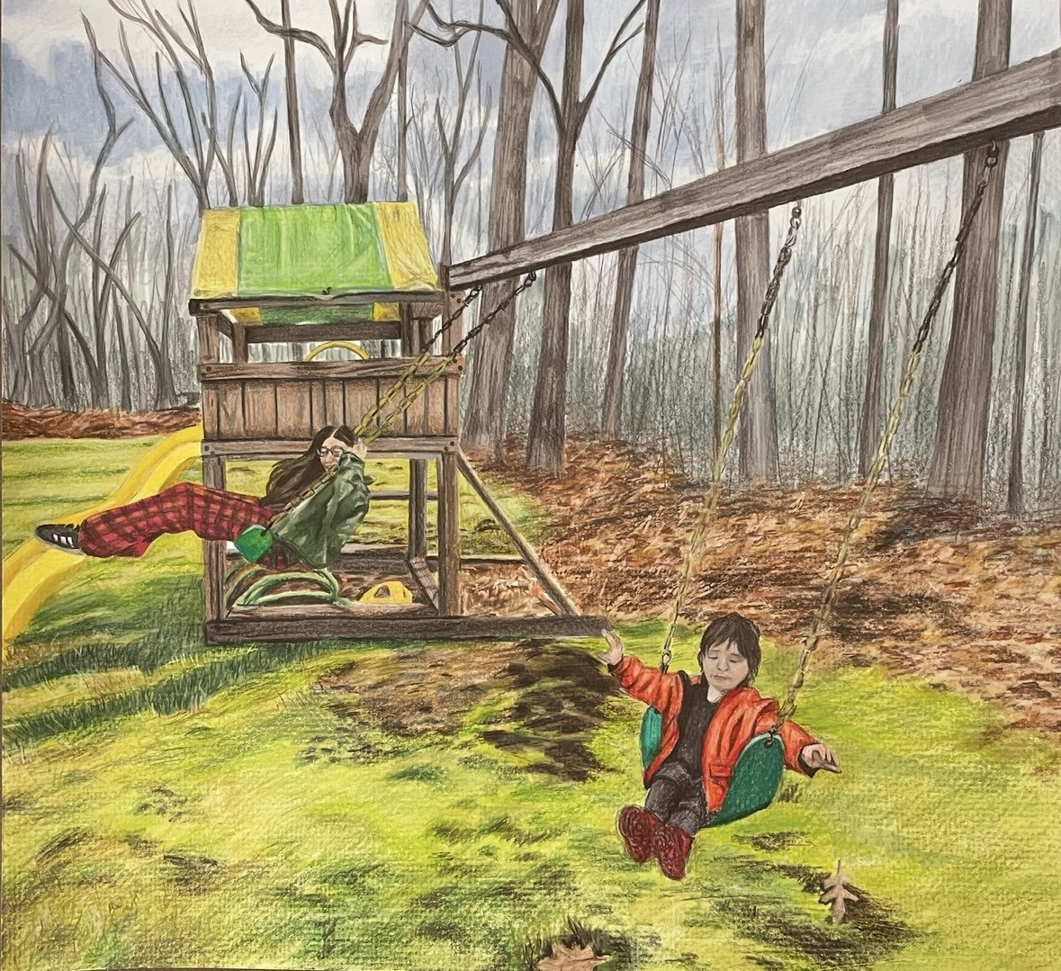  "Growing Older"   
Medium: Marker and Colored Pencil 