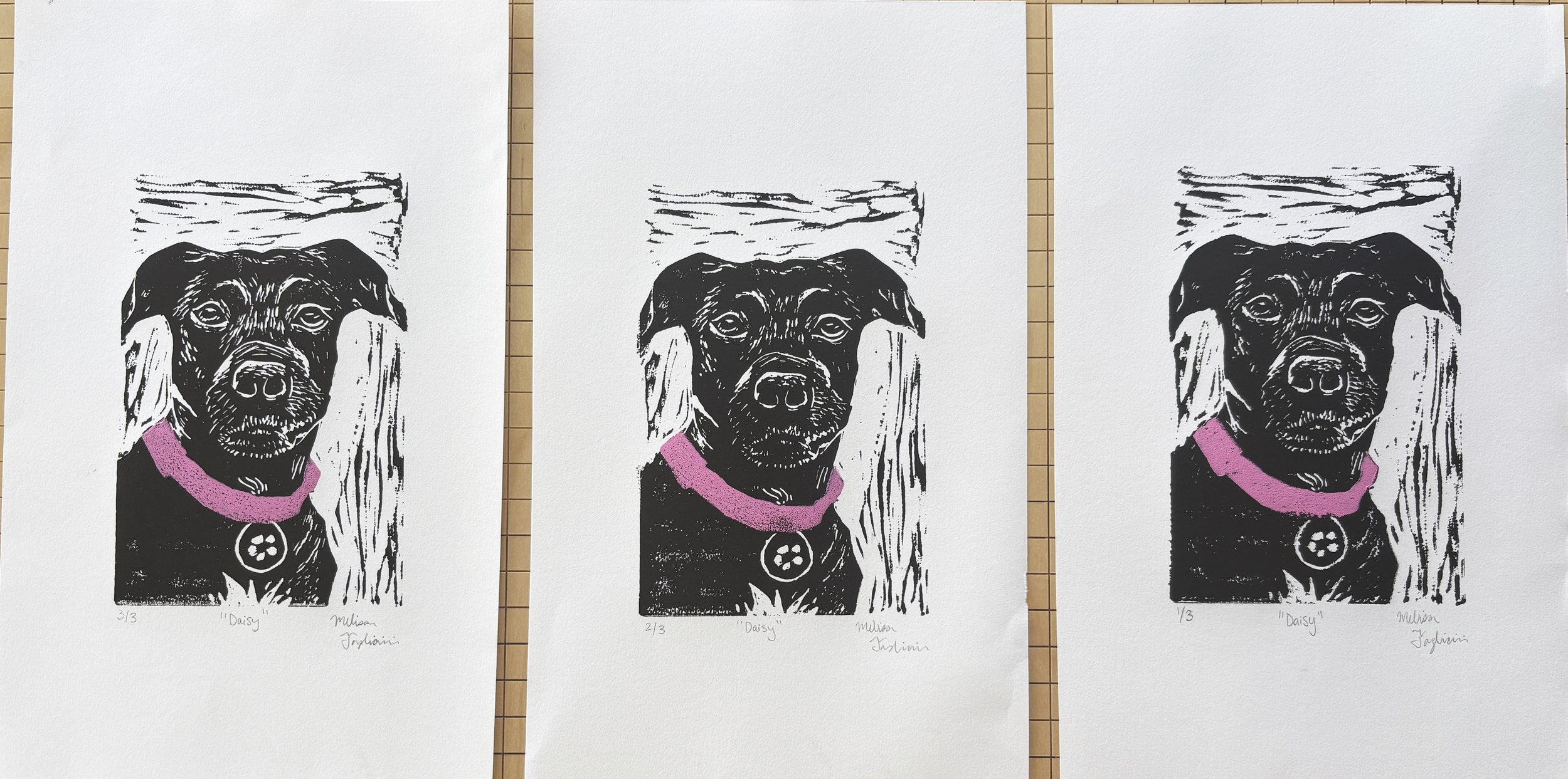  "Daisy"   
Medium: Relief Printing  