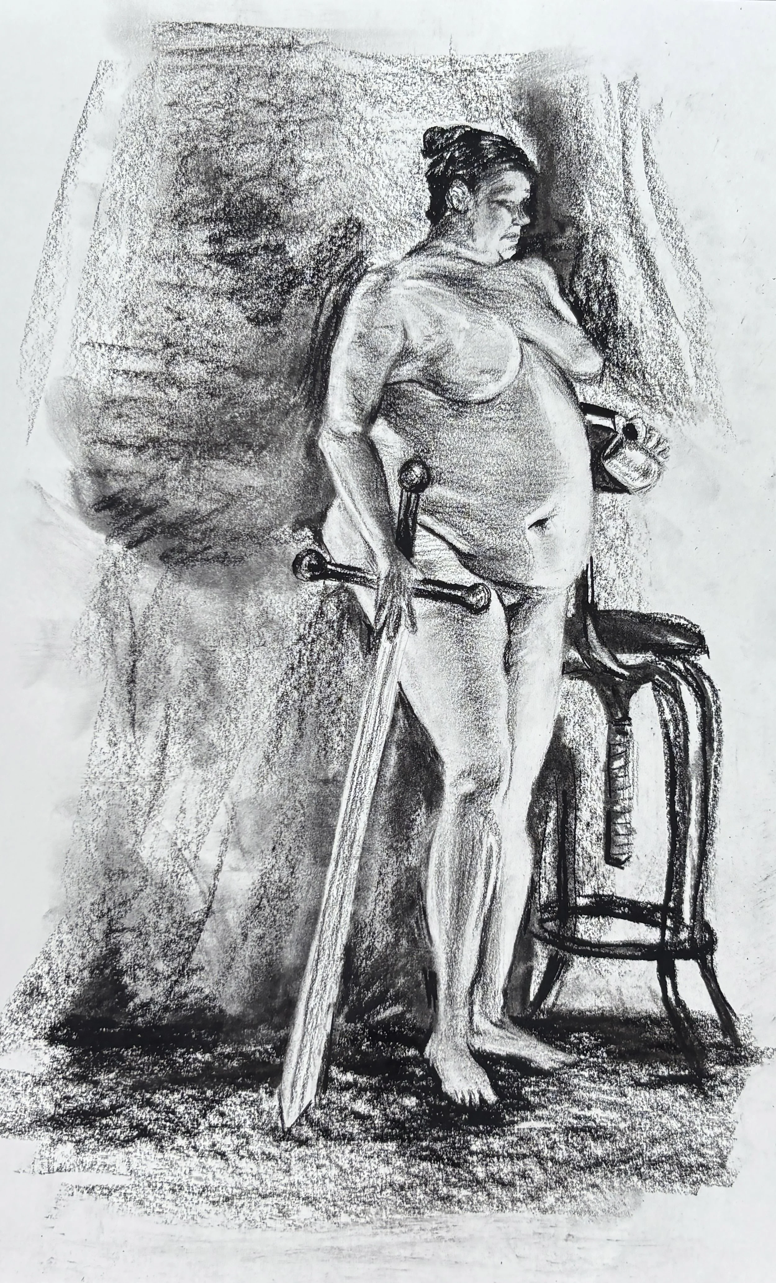  "Figure Drawing"   
Medium: Charcoal 