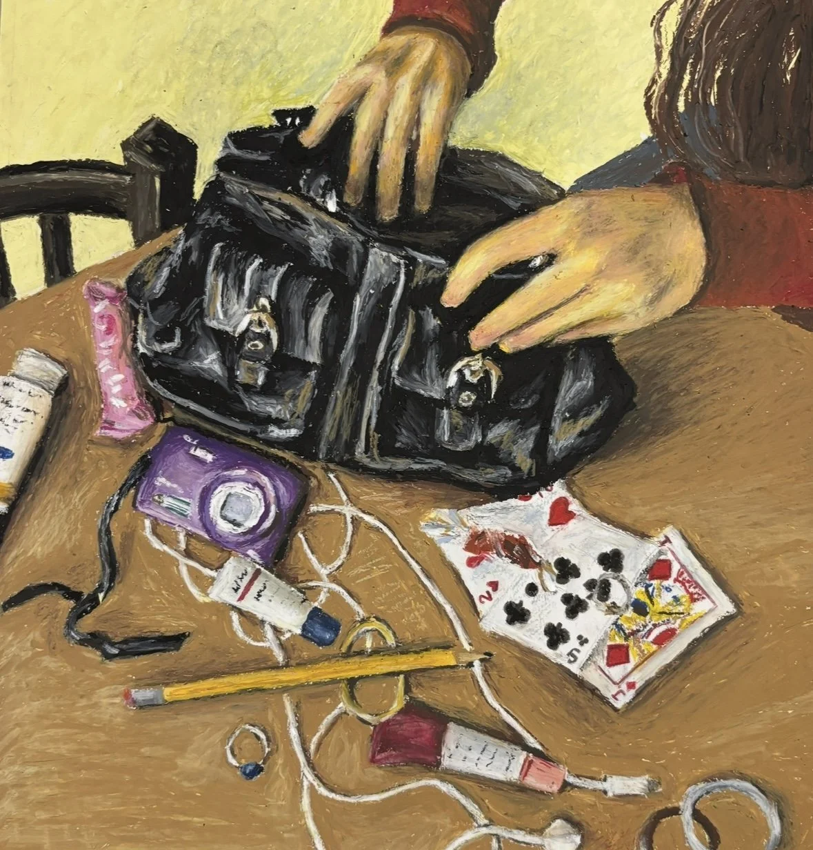  "Where is it?"   
Medium: Oil Pastel 