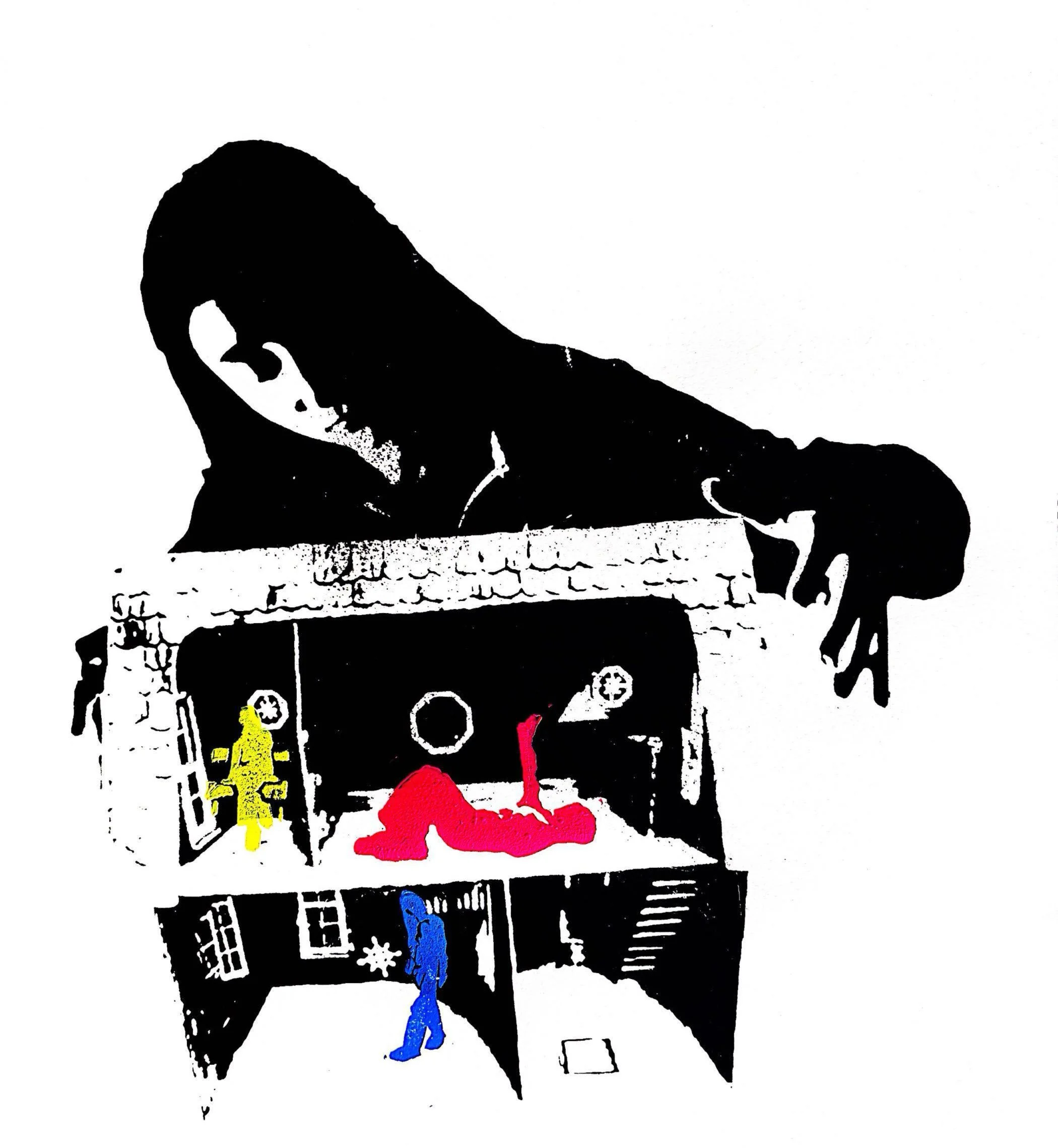  "Me, Myself, and I"   
Medium:  Screen Printing and Relief Printing 