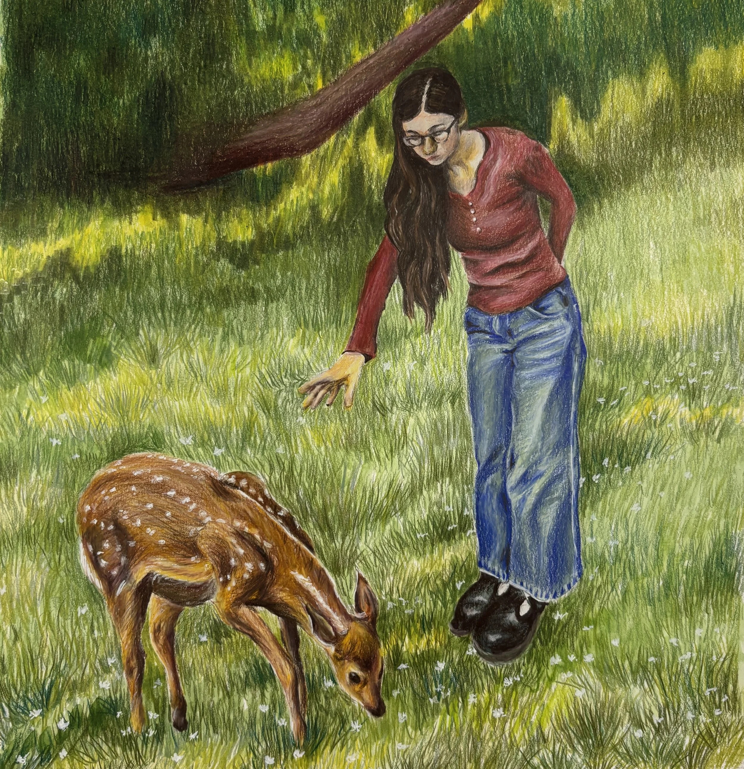  "Out of Reach"   
Medium: Markers and Colored Pencil  