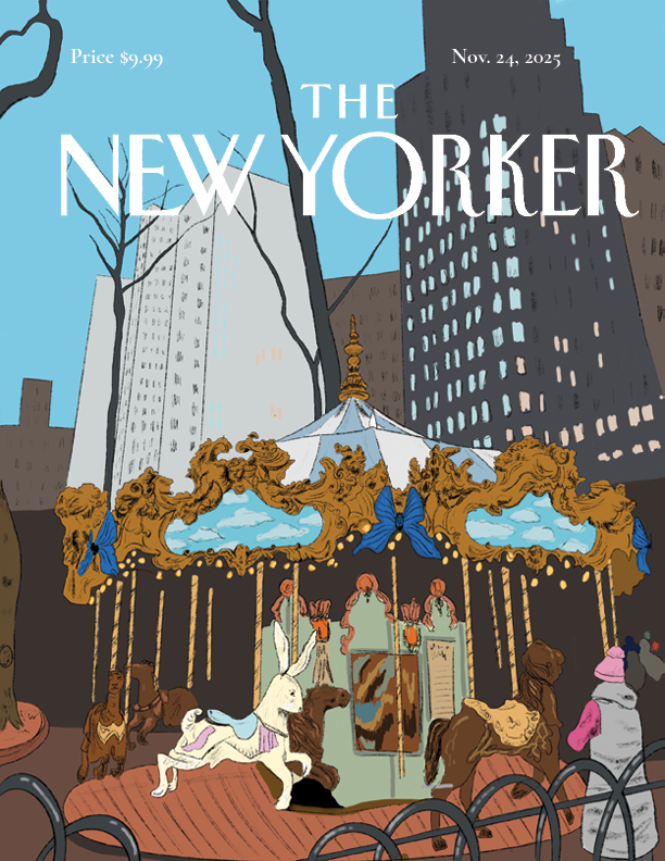  "The Christmas New Yorker" (click here to view full in 'projects' page)   
Medium: Adobe InDesign 