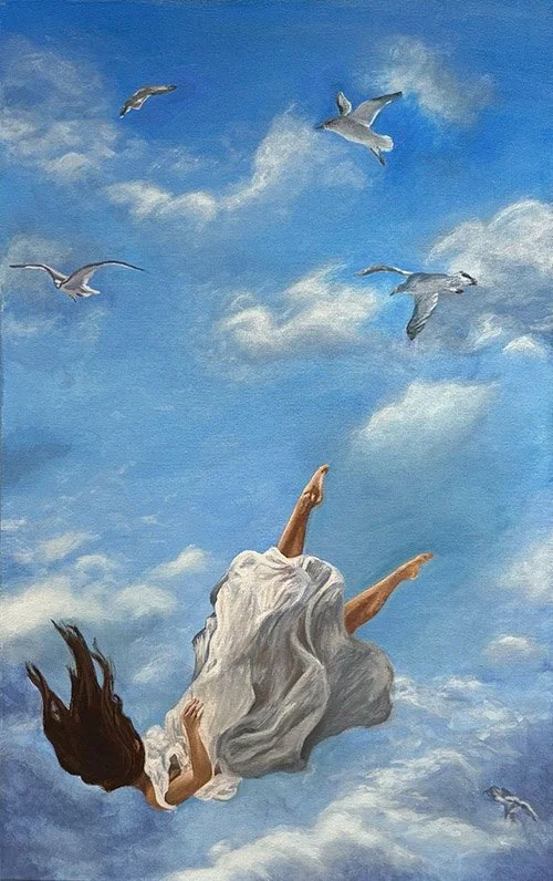  "The Fall From Grace"   
Medium: Acrylic Paint on Canvas  