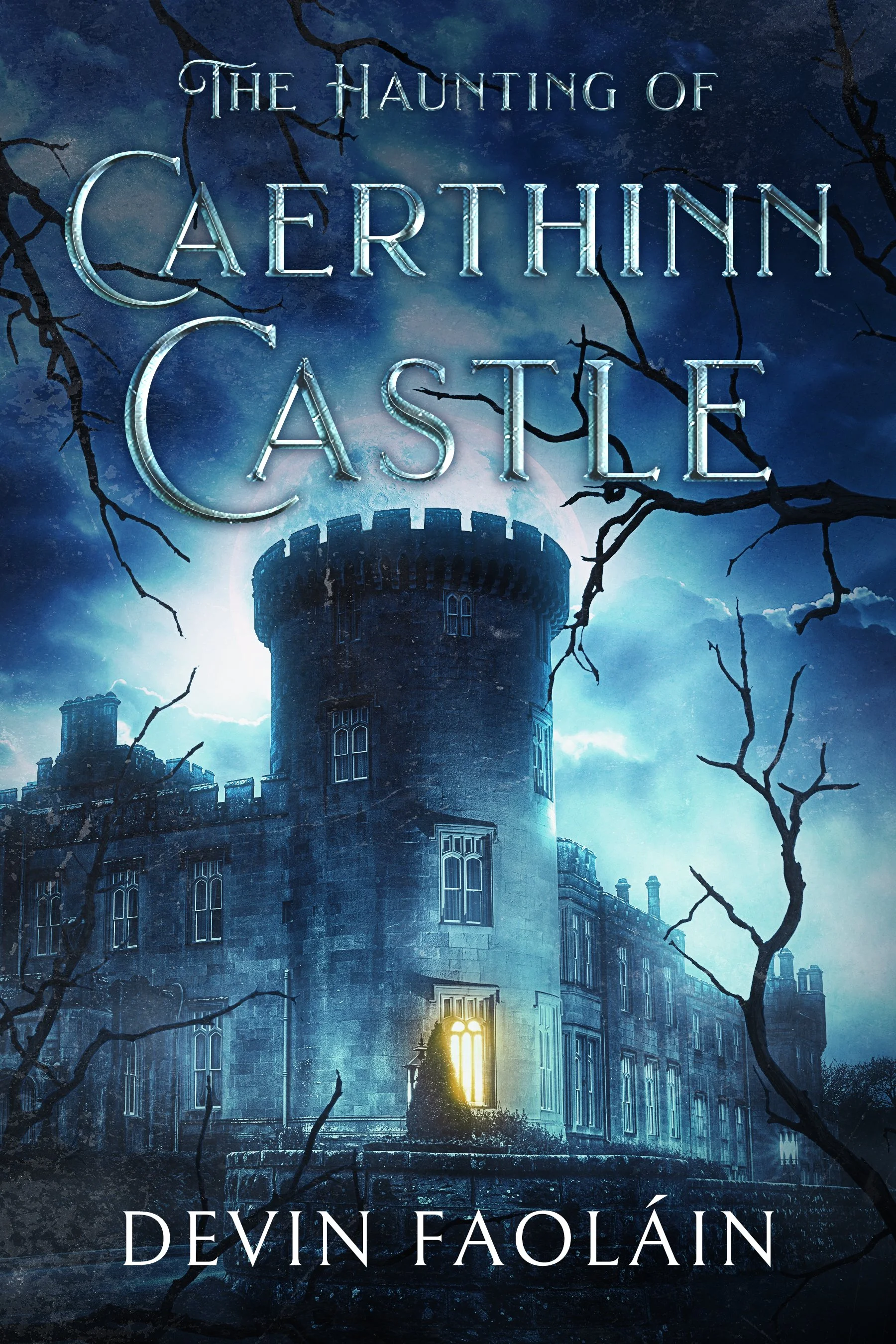 The Haunting of Caerthinn Castle book cover by Devin Faoláin