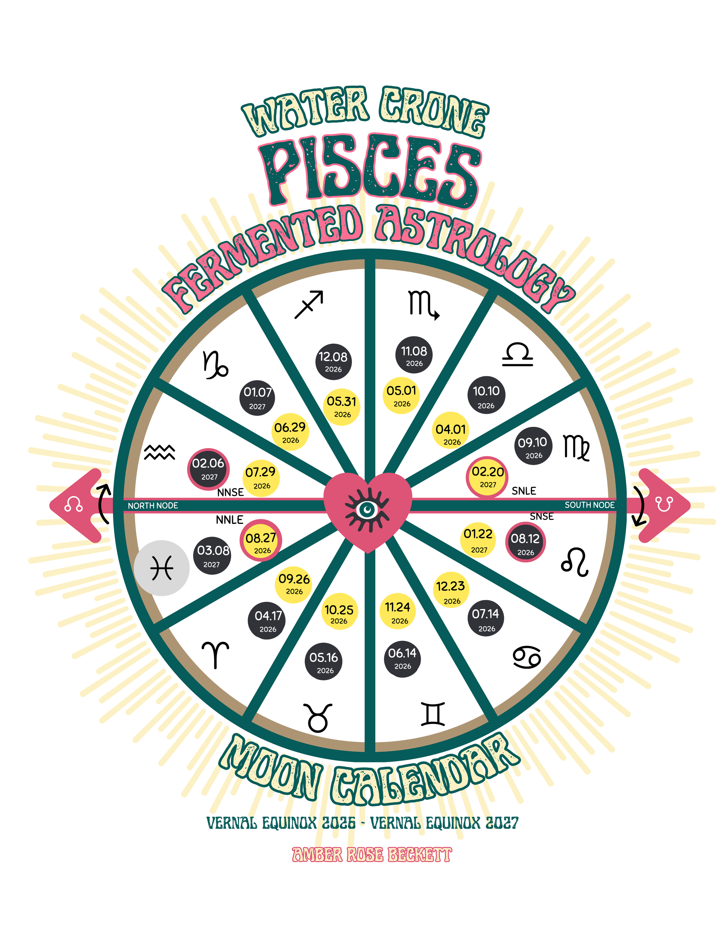 PISCES-FA-MOON CALENDAR-2026-2027
