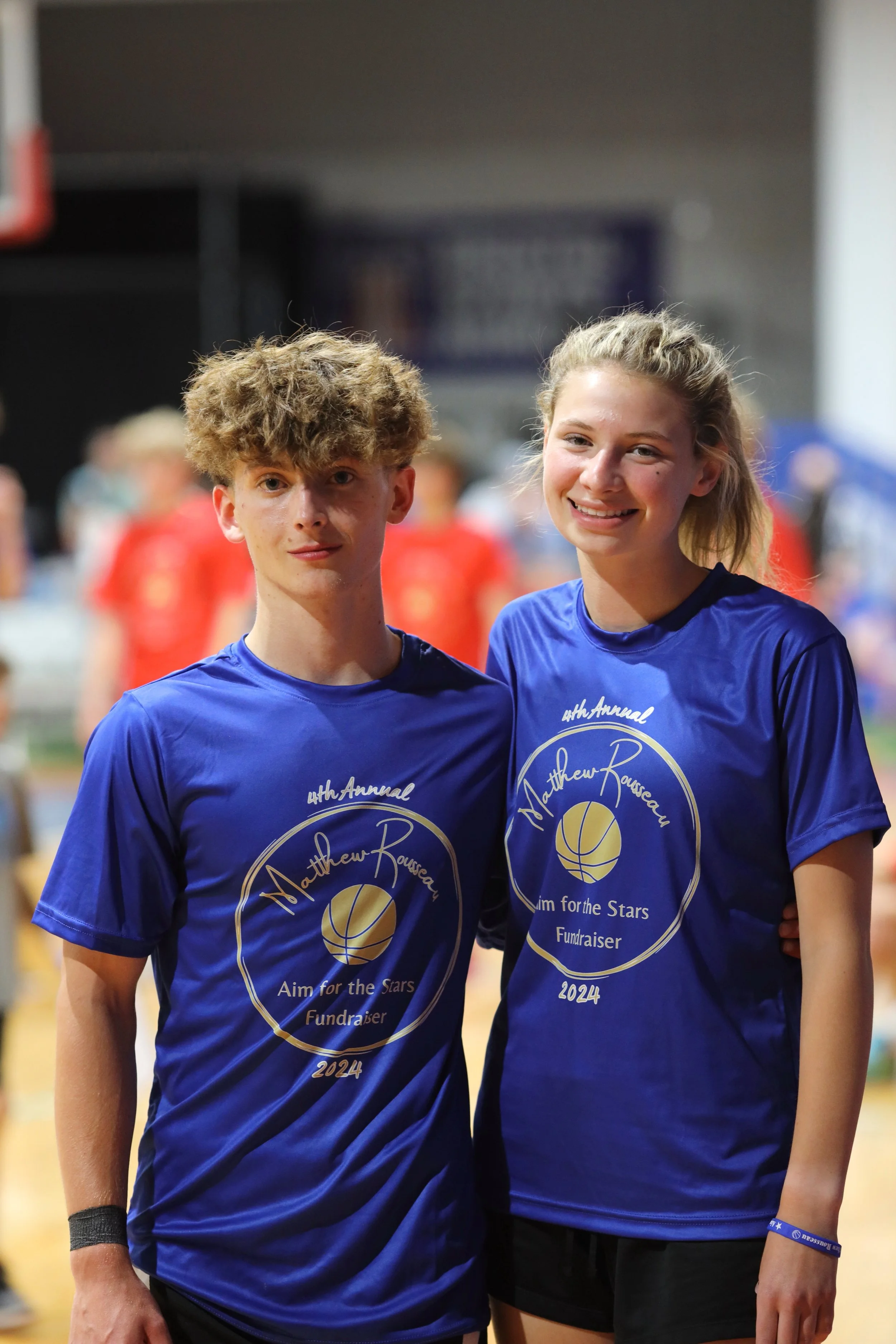 2024 LHS Basketball Scholarship Award Winners - AJ Quesnel & Claire Olmstead