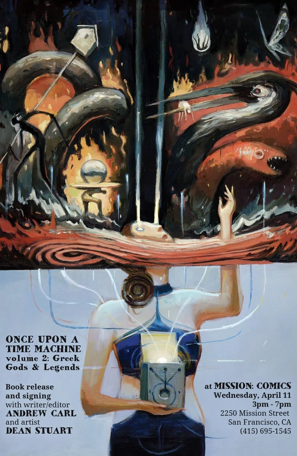 Wed 4/11 - Once Upon A Time Machine Vol 2 Greek Gods & Legends Book Release