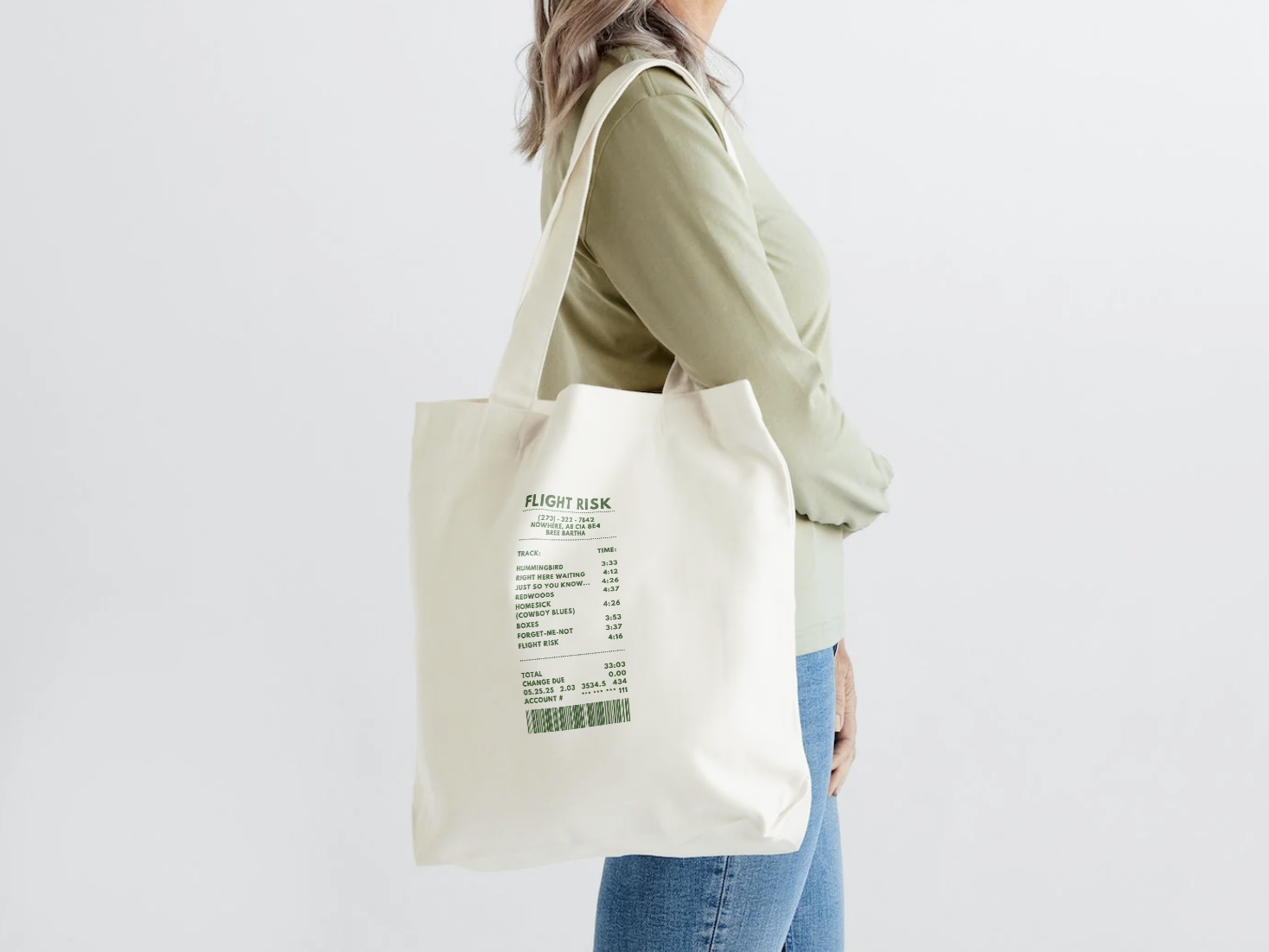 Flight Risk Tracklist Tote