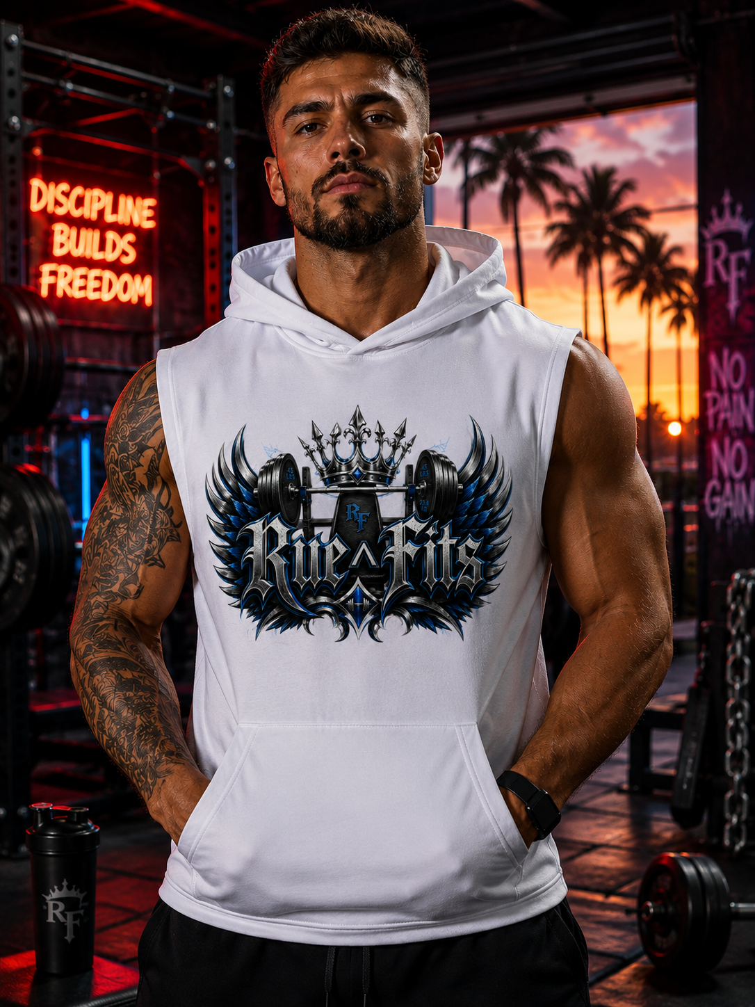 White Fitness Shirt New Logo.png