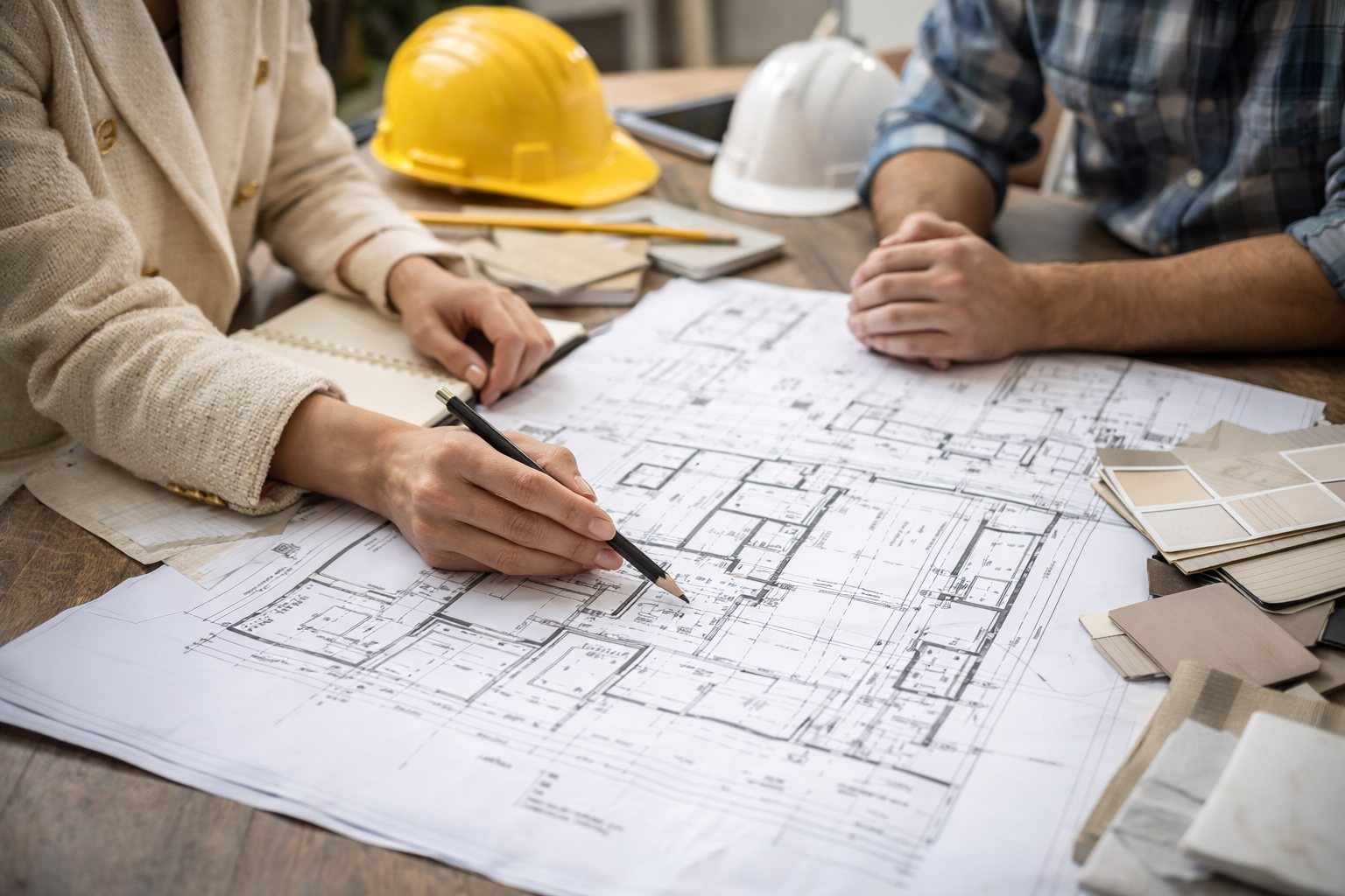 Interior design project coordination