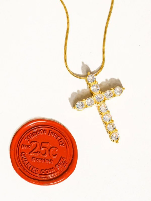 Follow Me Cross Necklace