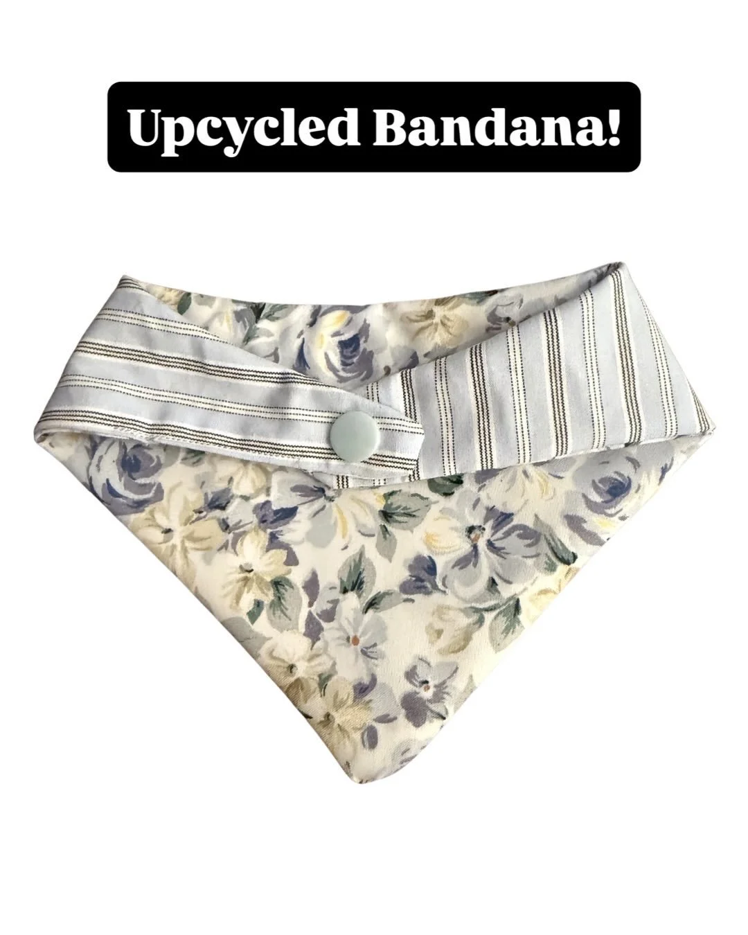 Blue Stripes and Floral