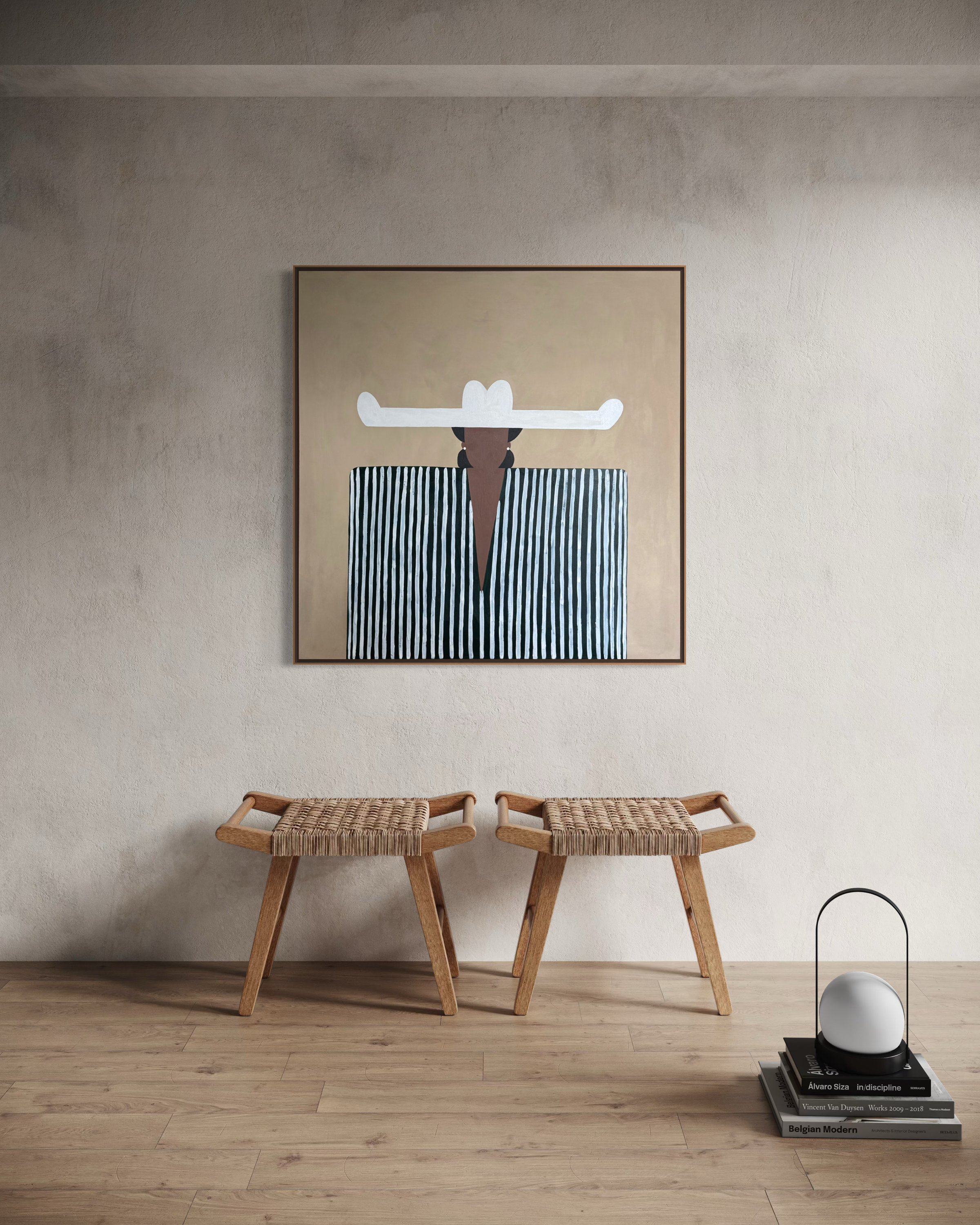 Textured Striped (80cm x 80cm) - $450