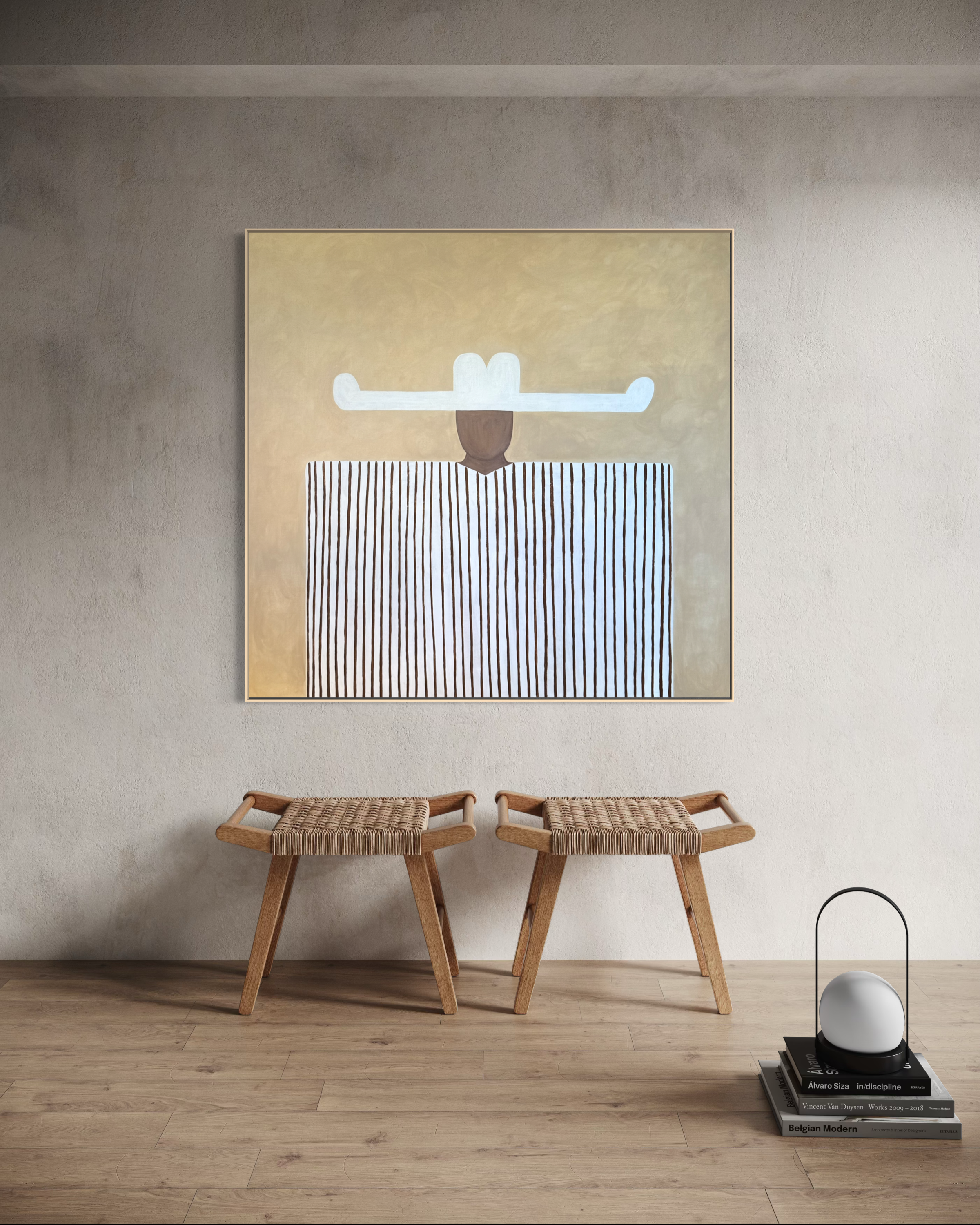 Textured Cowboy (91cm x 91cm) - $1000