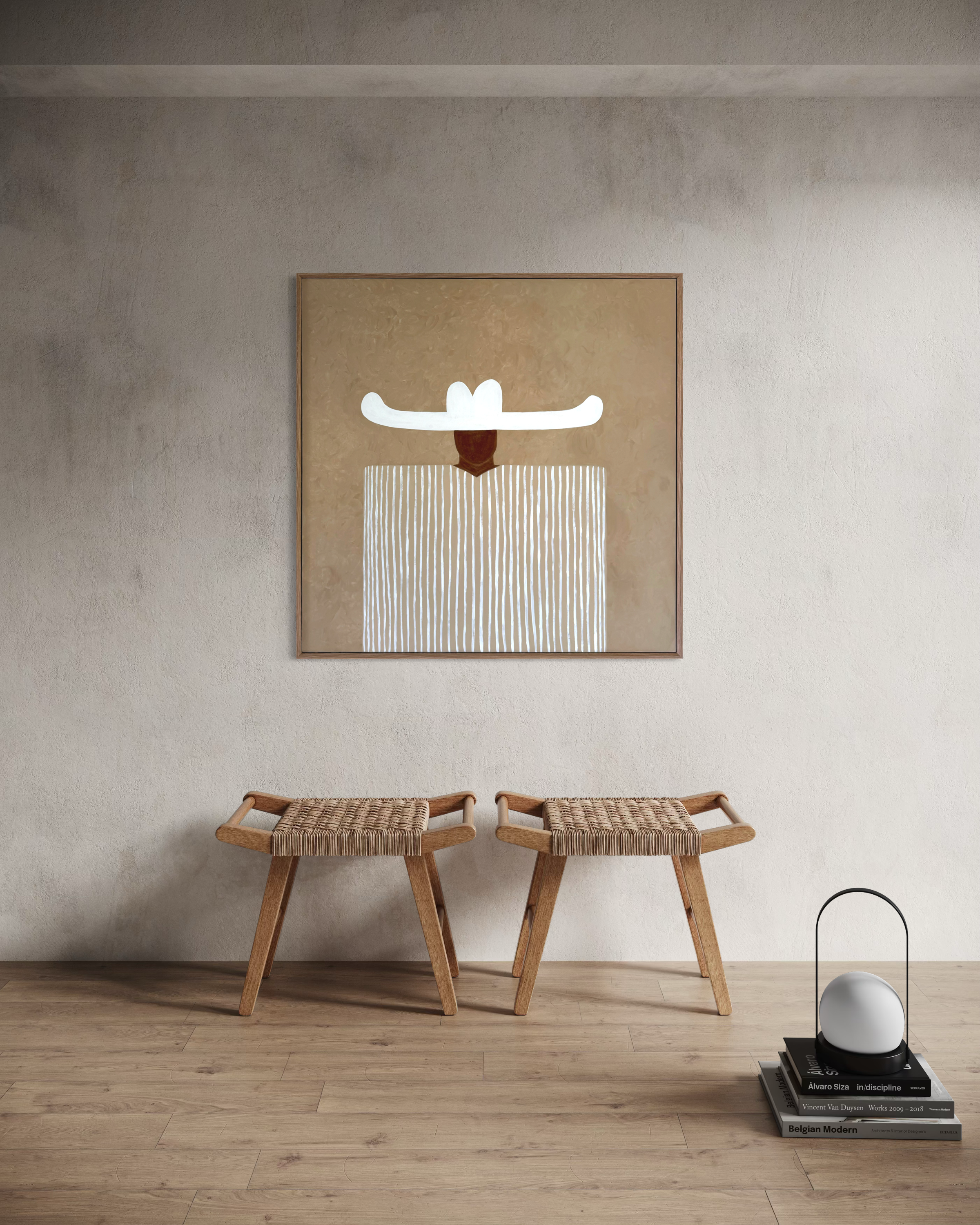 Beige Boy (80cm x 80cm) - $450