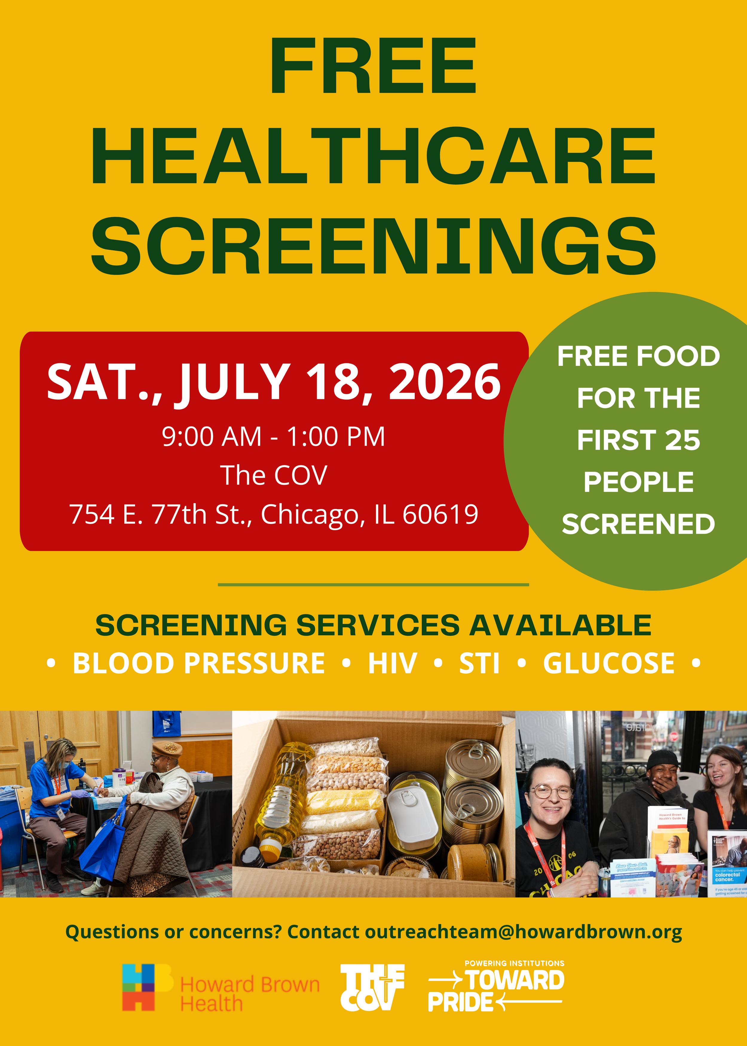 FREE HEALTHCARE SCREENINGS