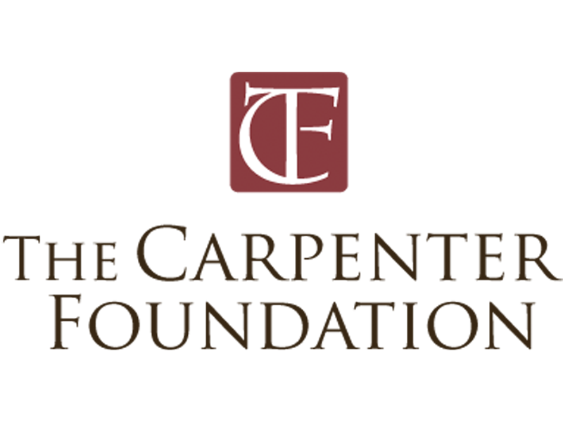 Logo of The Carpenter Foundation with initials TCF inside a red square and the foundation's name below.