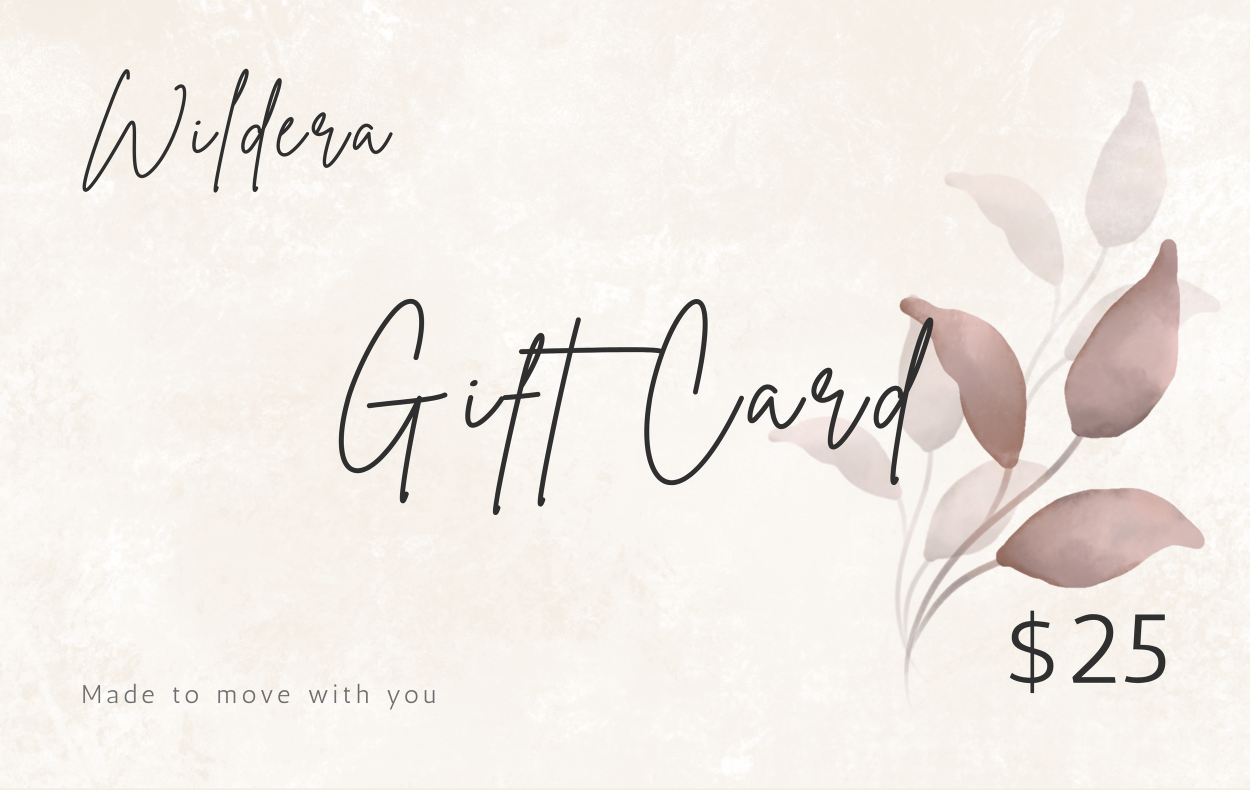 Wildera E-Gift Cards