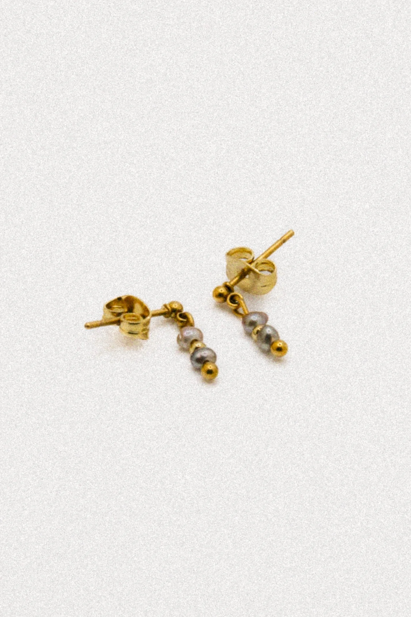Peacock Pearl Drop Studs