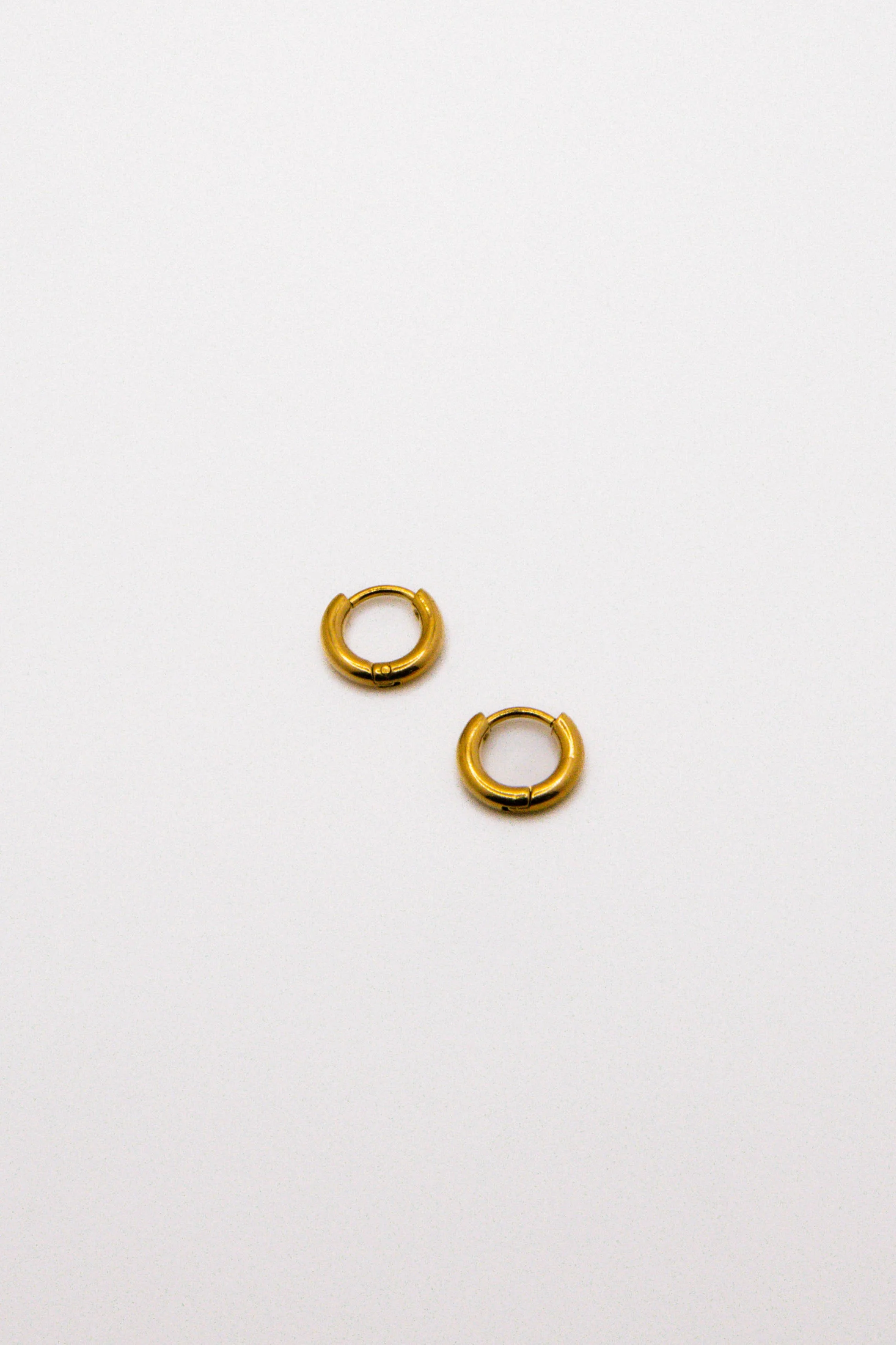 Classic Gold Huggie Hoops 10mm
