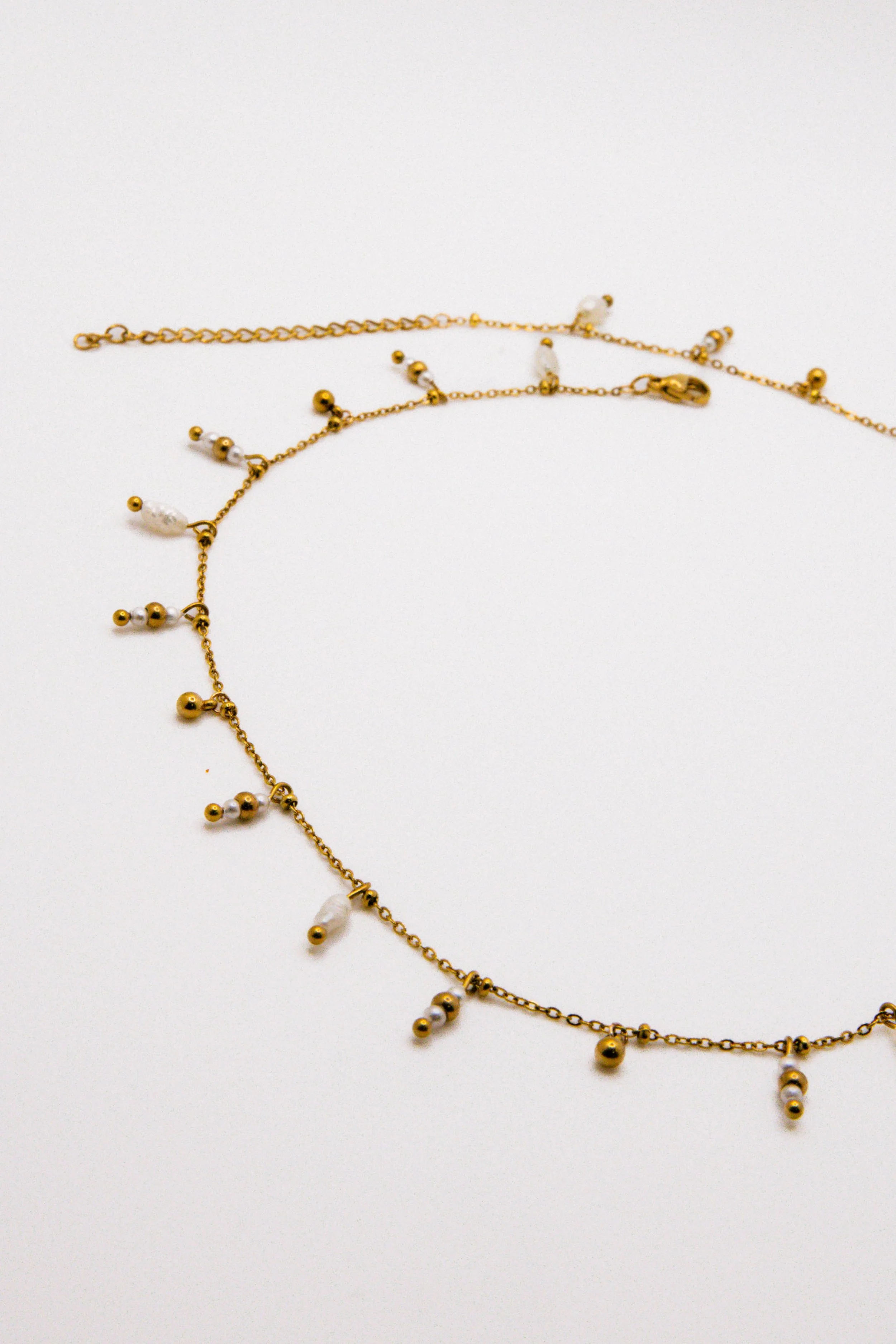 Pearl Charm Chain Necklace
