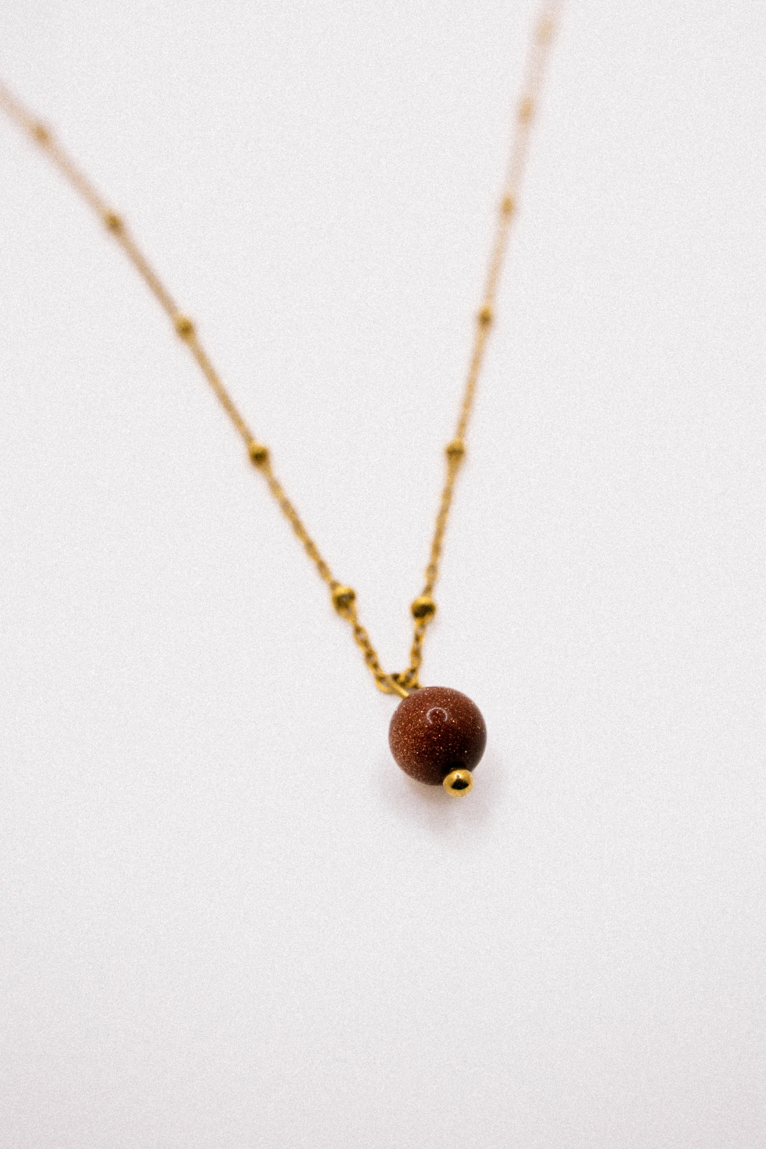 Goldstone Pendant Necklace