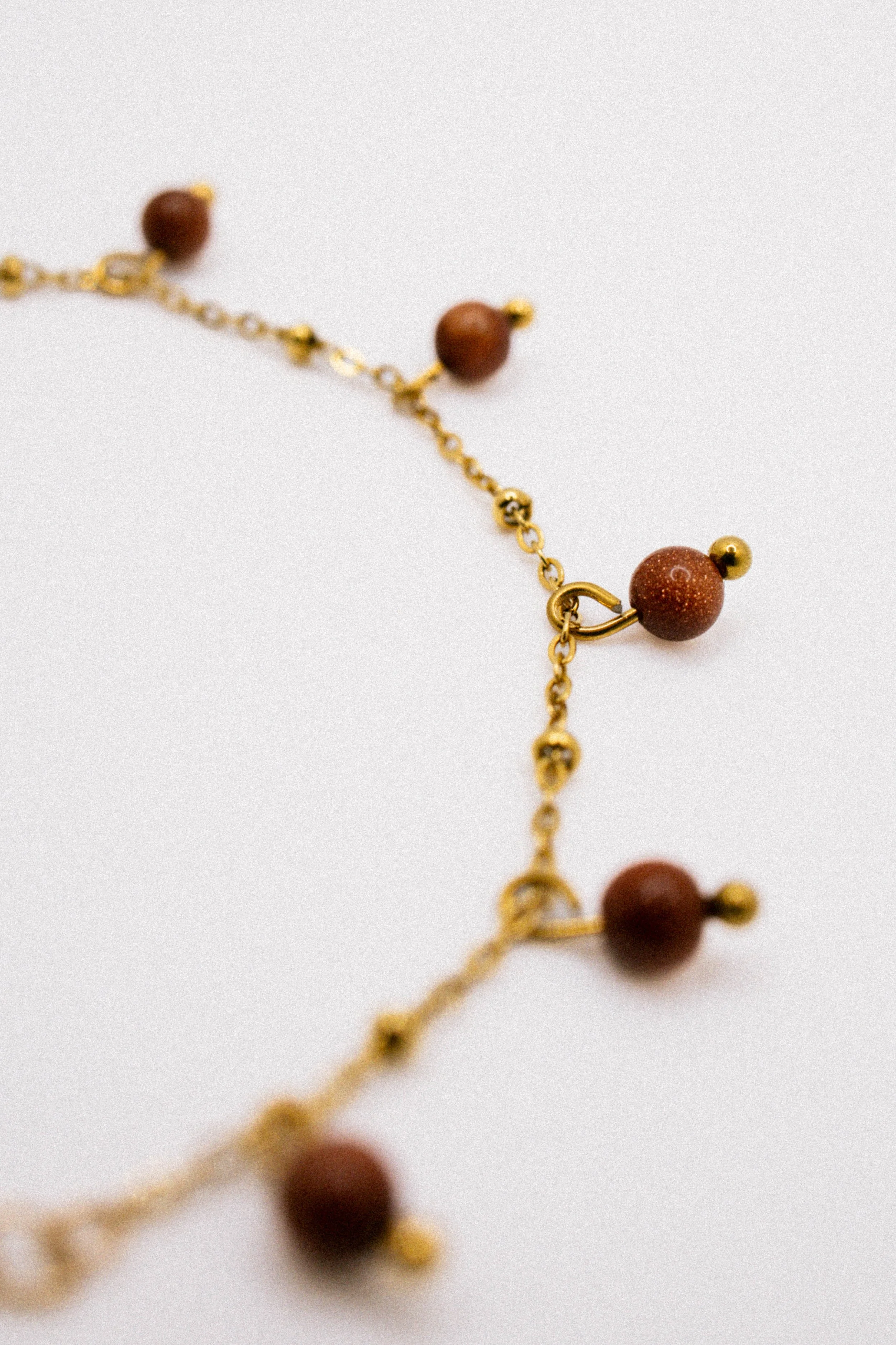 Goldstone Charm Bracelet