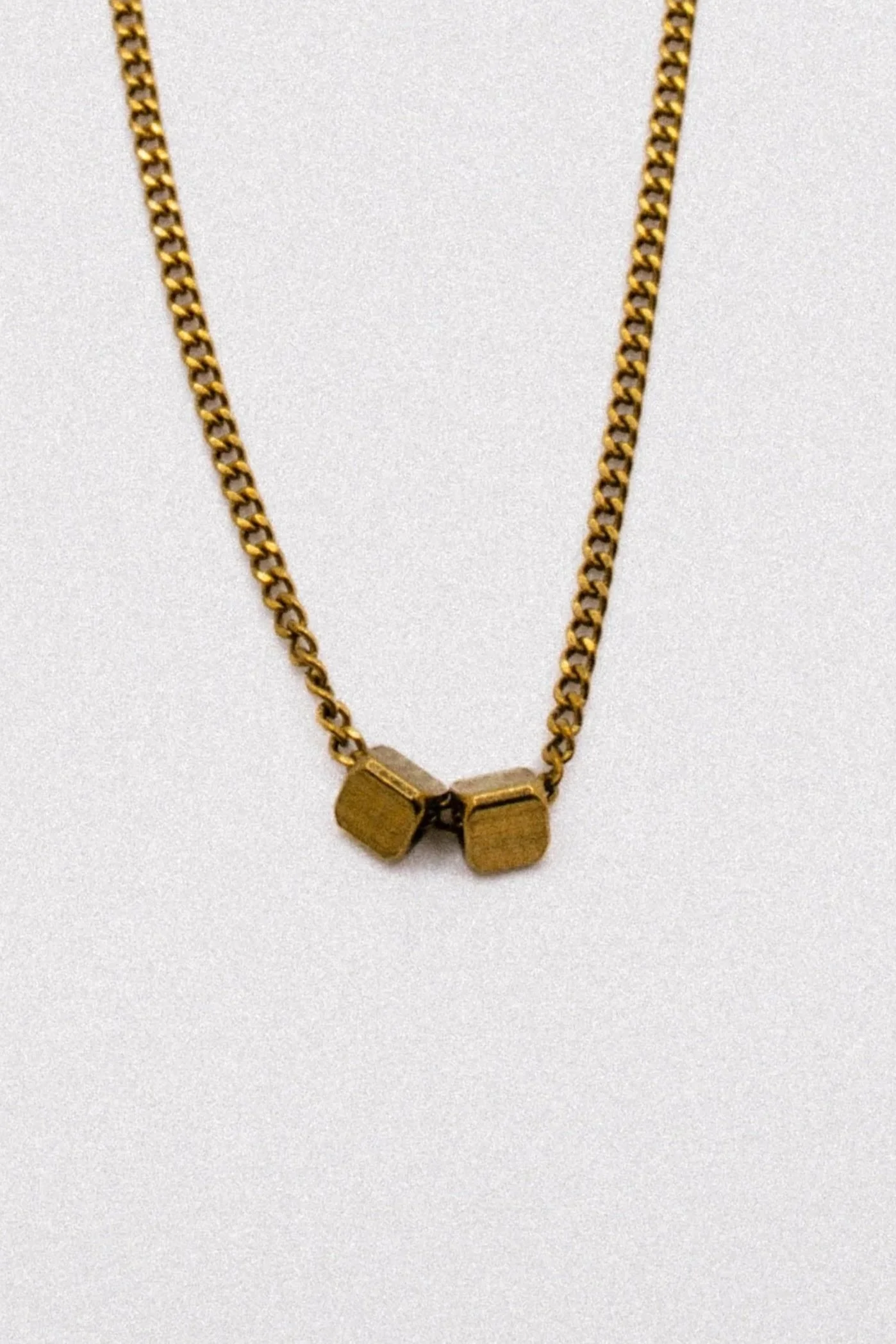 Duo Triangle Gold Necklace