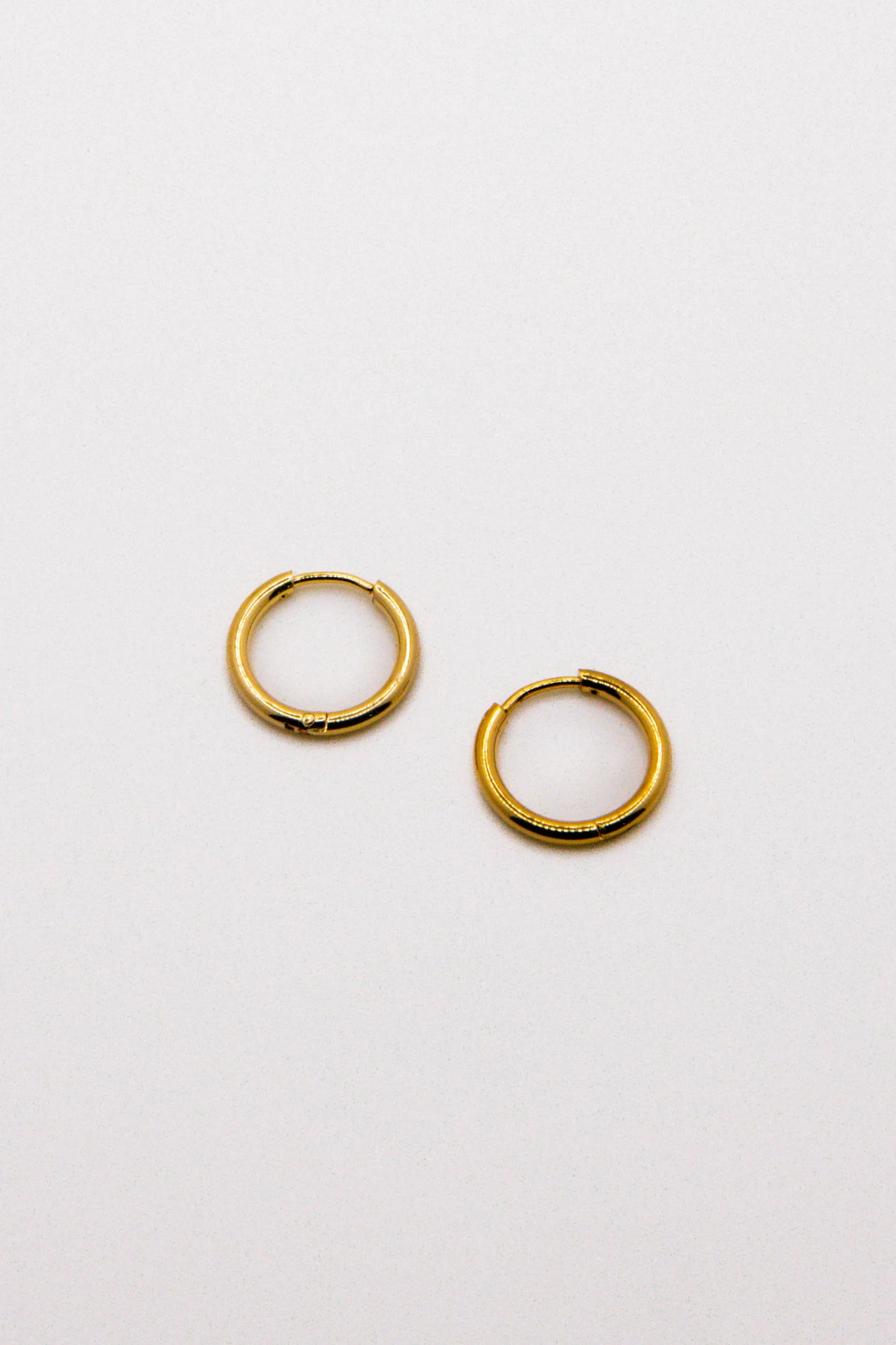 Gold Huggie Hoops 13mm