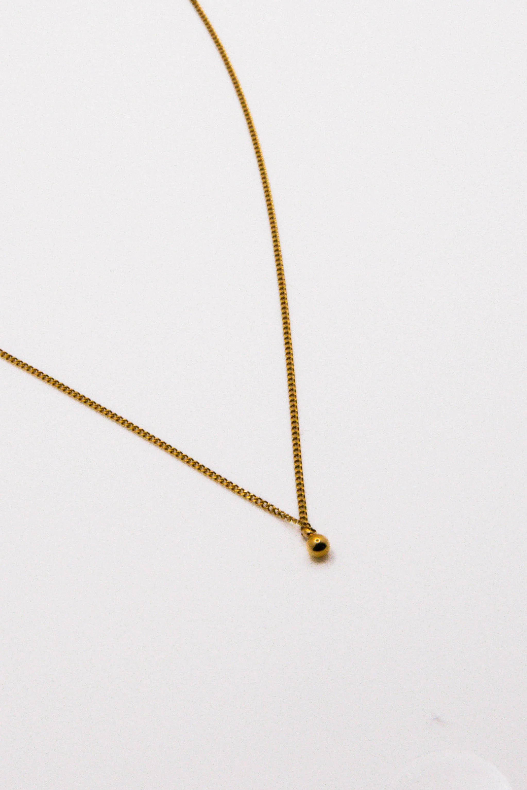 Mini Gold Drop Necklace