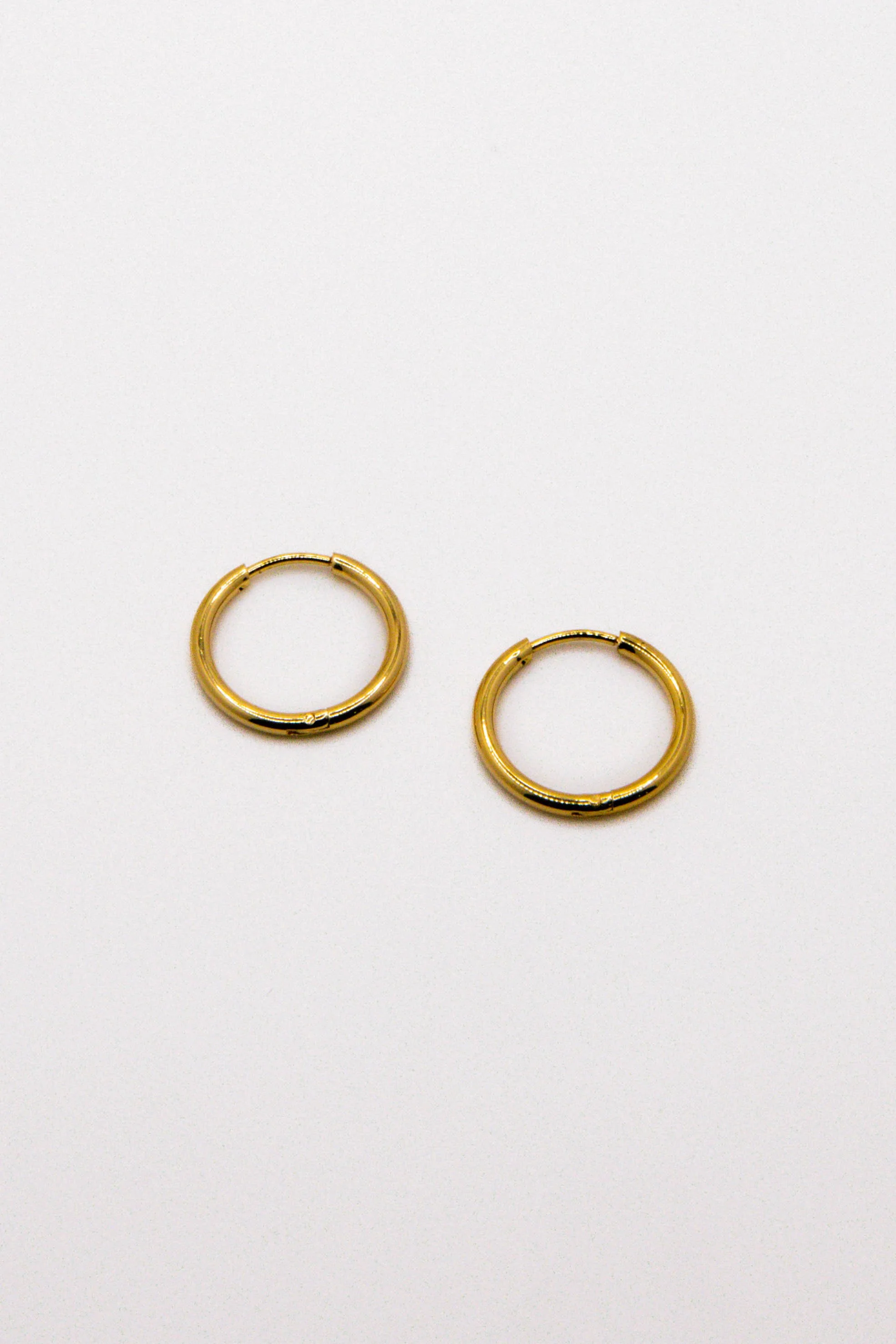 Gold Huggie Hoops 15mm