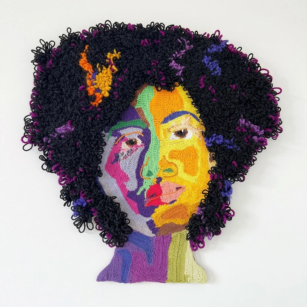 Portrait of a Lady
2023
Cotton, Acrylic, Wool
26" x 26"