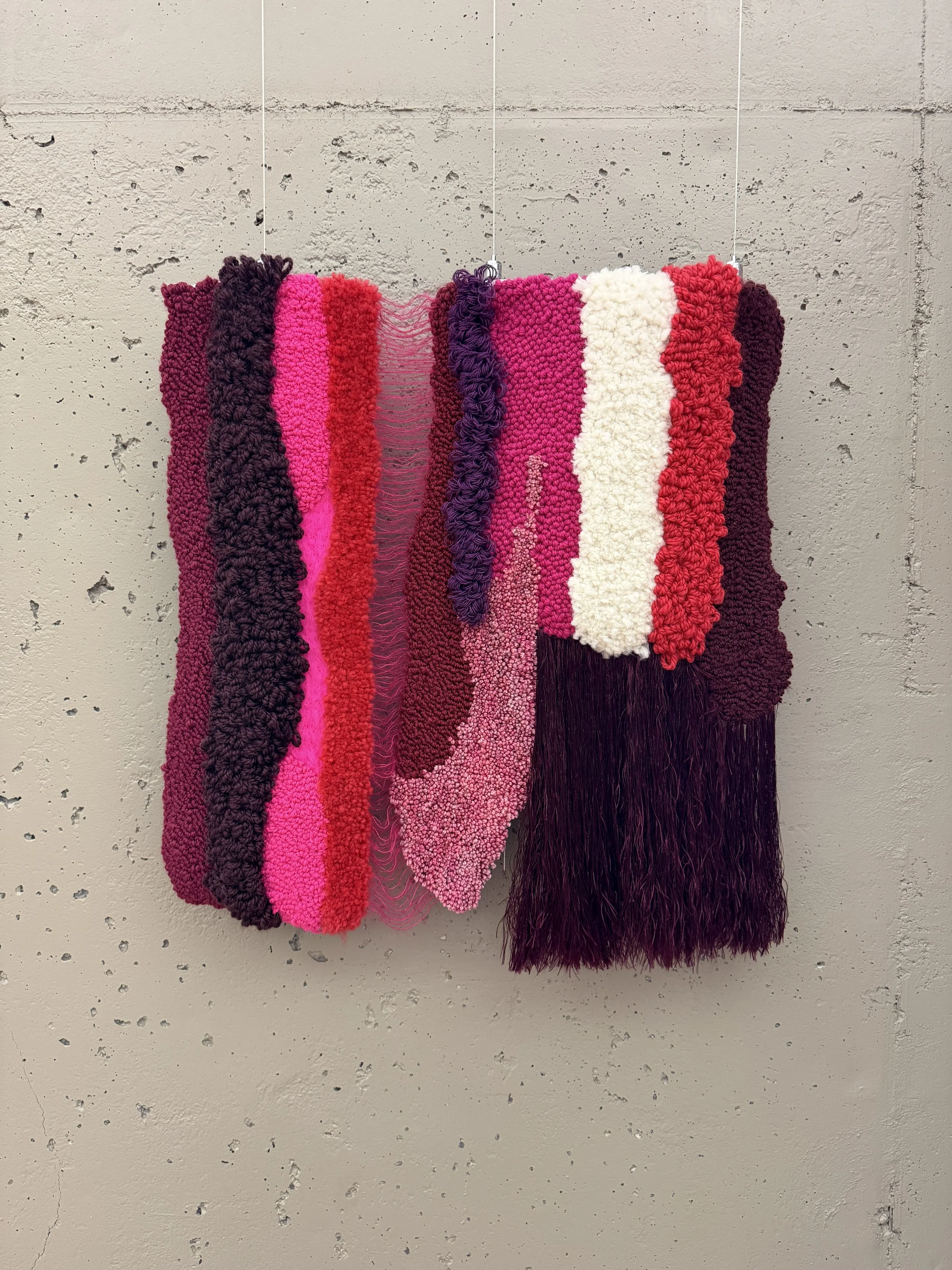 Segmented Field I
2024
Wool, cotton, acrylic, silk, felt
23"H x 21"L