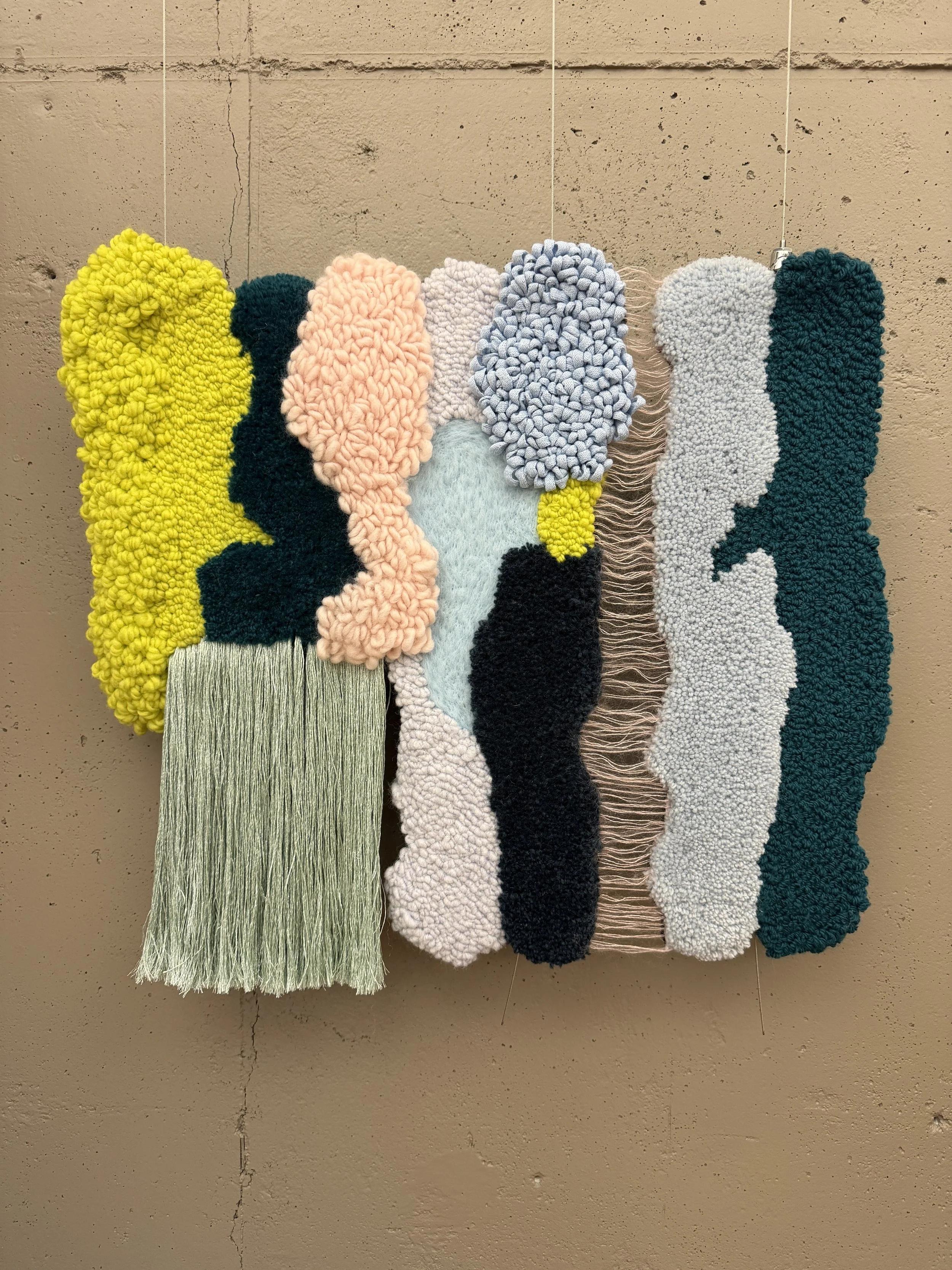 Segmented Field II
2024
Wool, silk, acrylic, felt
21" x 19"