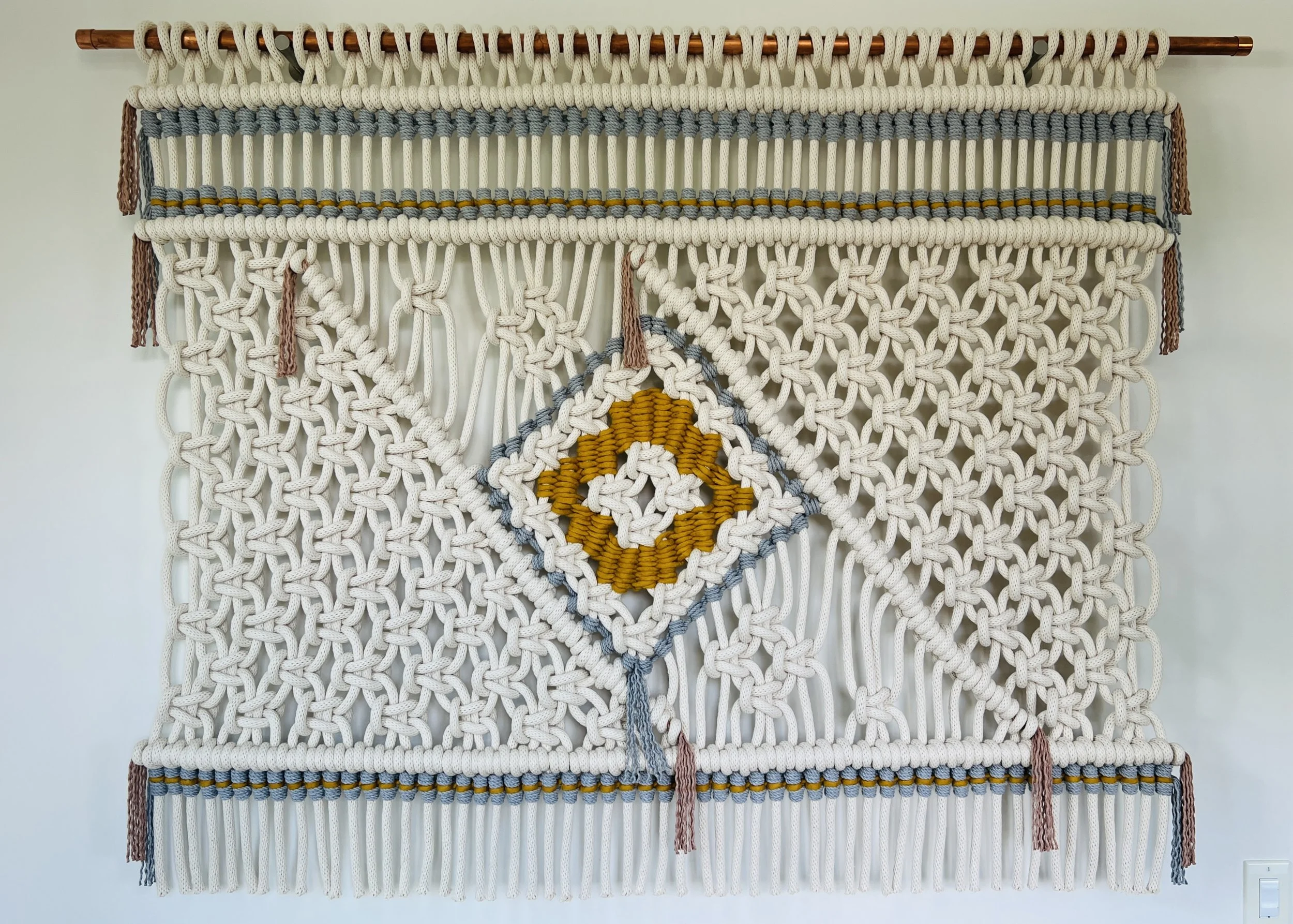 Wedding Anniversary Commission Piece
2022
Cotton and Wool
68" x 54"