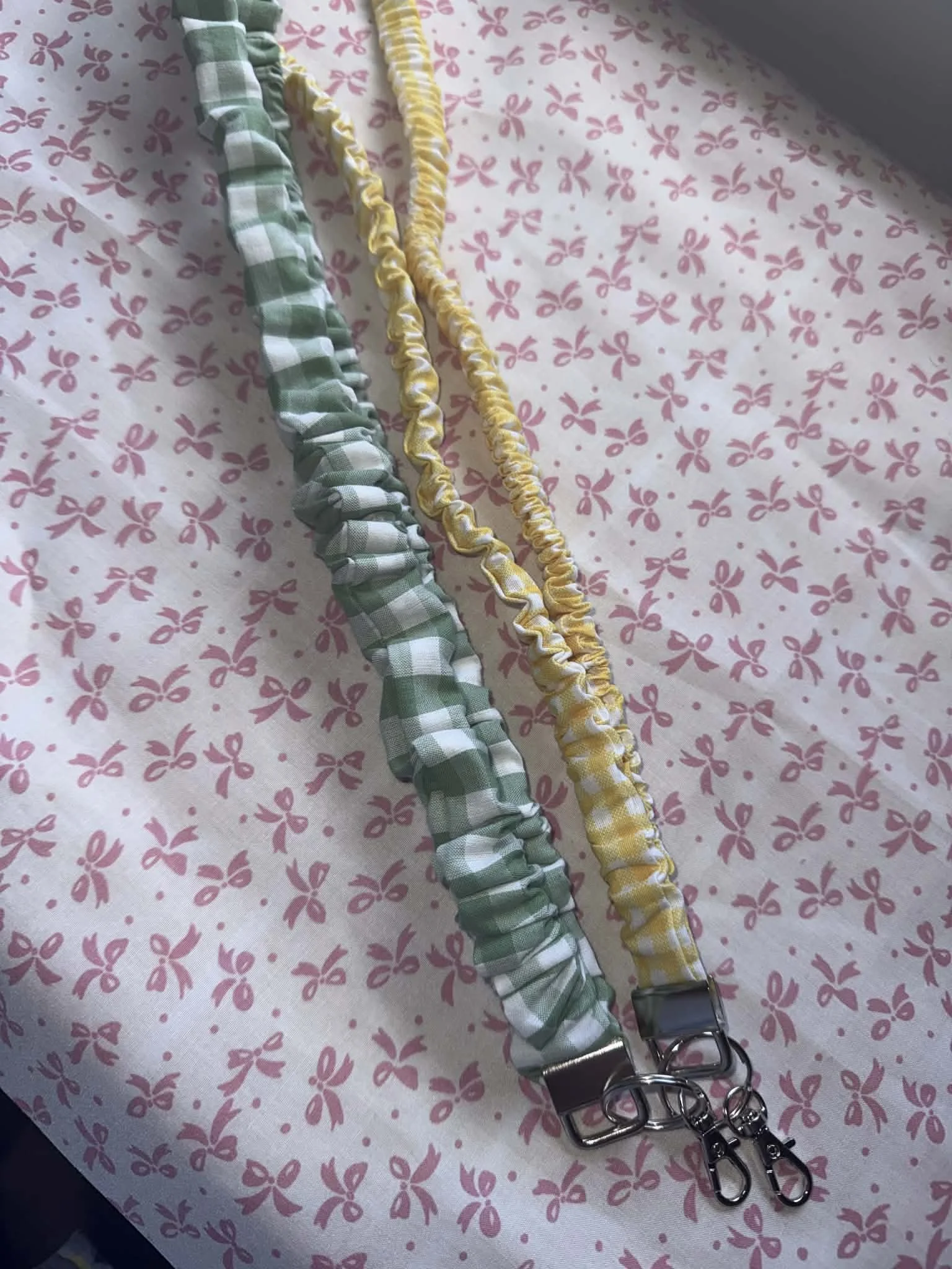 Gingham Lanyard