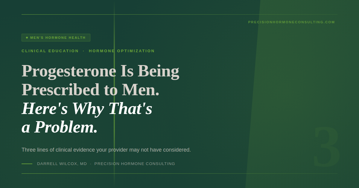 Progesterone Is Being Prescribed to Men. Here's Why That's a Problem.