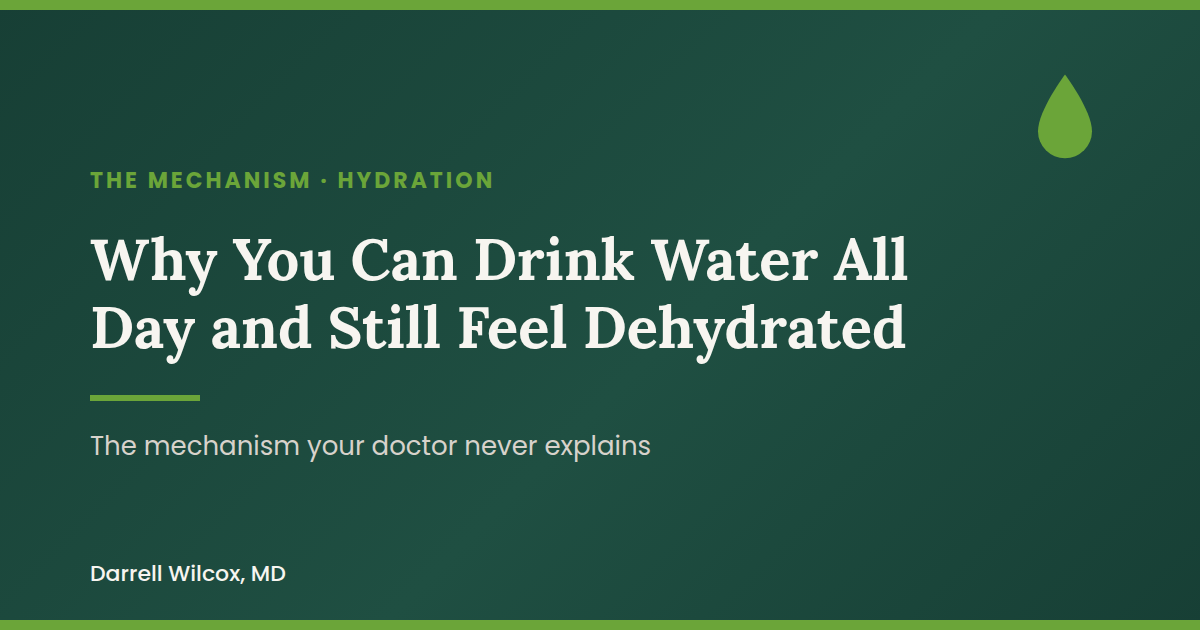 Why You Can Drink Water All Day and Still Feel Dehydrated