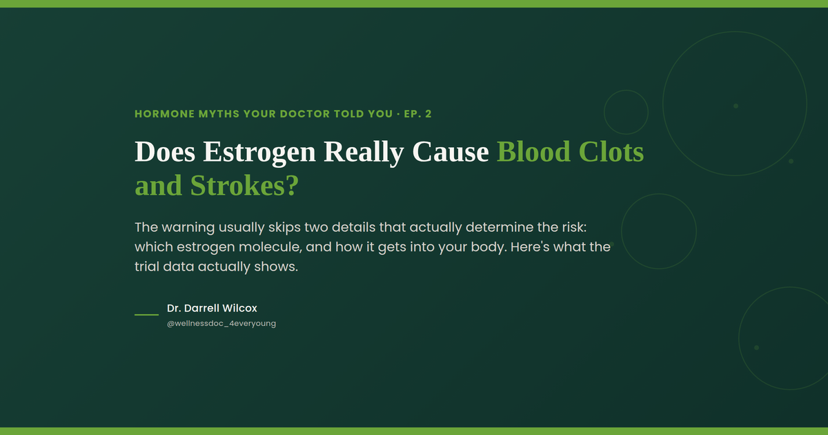 Does Estrogen Cause Blood Clots and Strokes? What the Actual Trial Data Shows