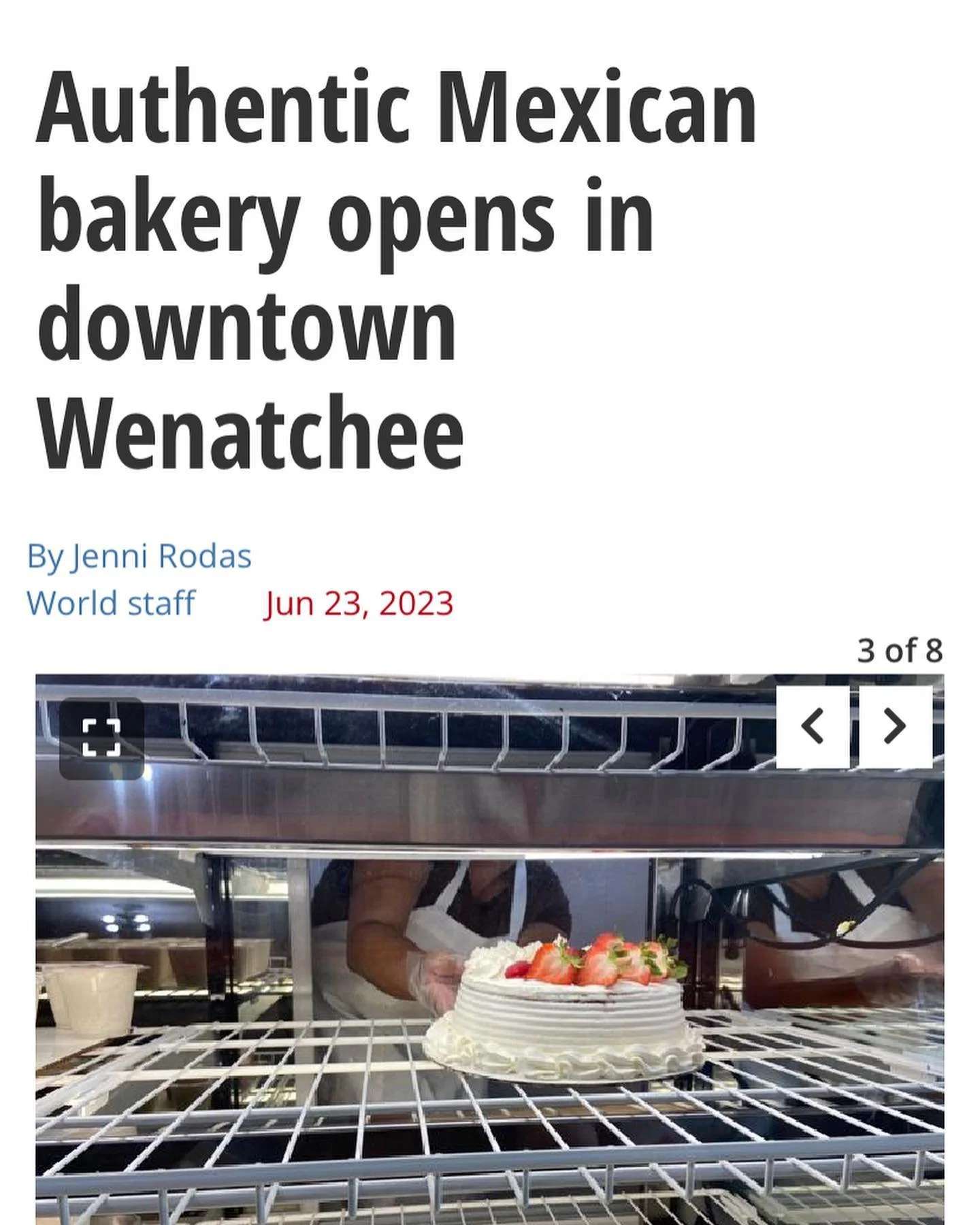 We are so grateful for this opportunity to promote our small business. A big thank you to Wenatchee world for helping us get a bigger outreach , We hope to see you there!

Estamos muy agradecidos por esta oportunidad de promover nuestra peque&ntilde;